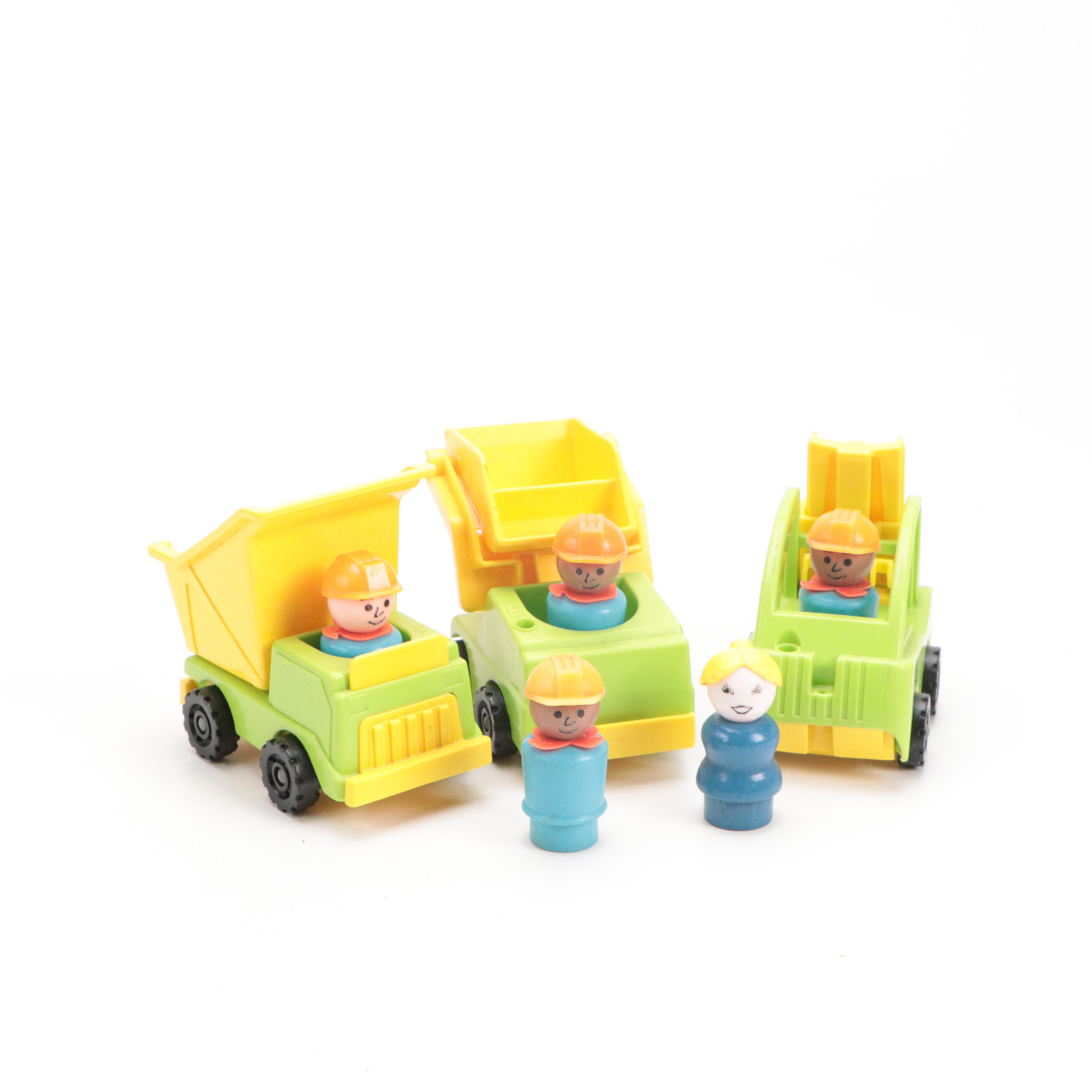 Fisher-Price "Lift & Load Depot," "Jiffy Dump Truck" and Tool Box Toys