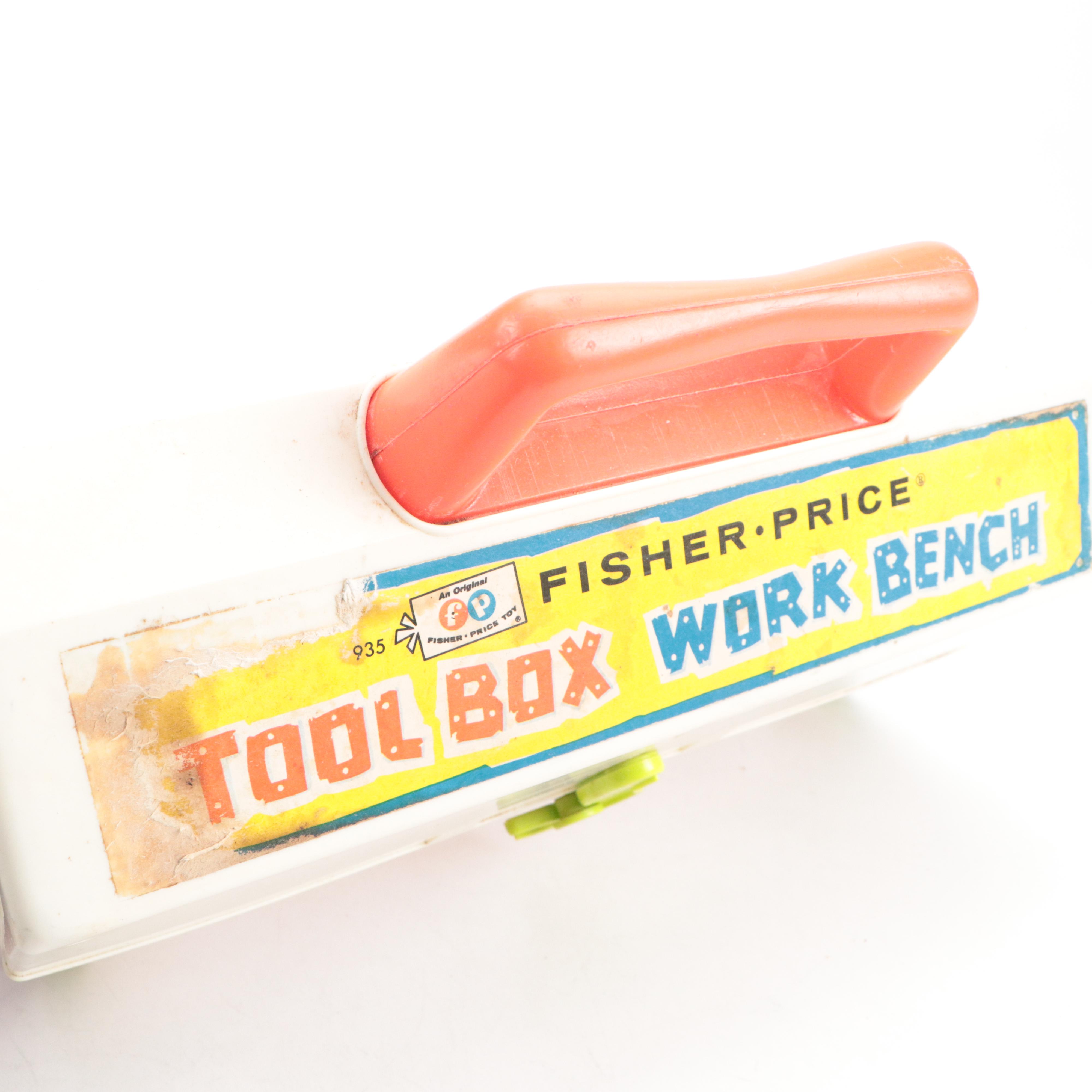 Fisher-Price "Lift & Load Depot," "Jiffy Dump Truck" and Tool Box Toys