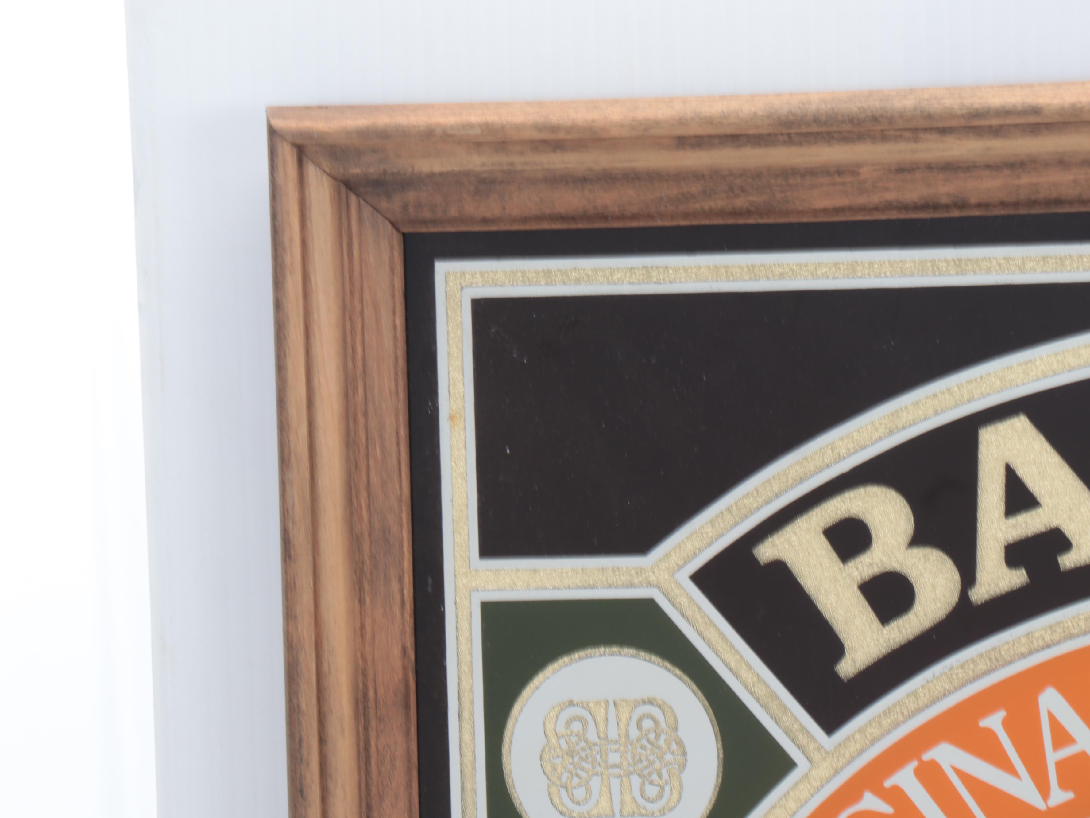 Korbel Brandy and Baileys Liqueur Mirrored Advertising Signs, Late 20th Century