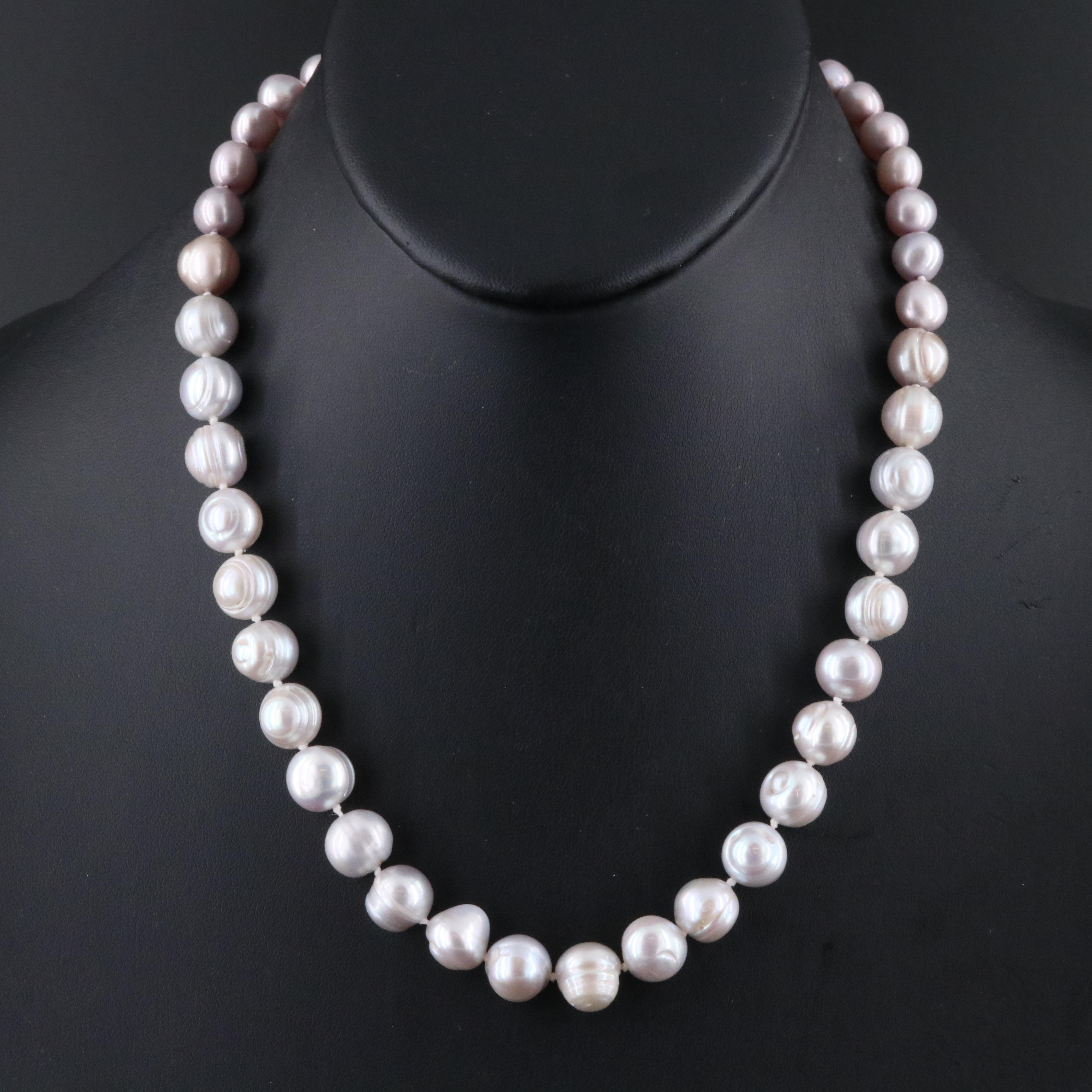 Pearl Necklace with 14K Clasp