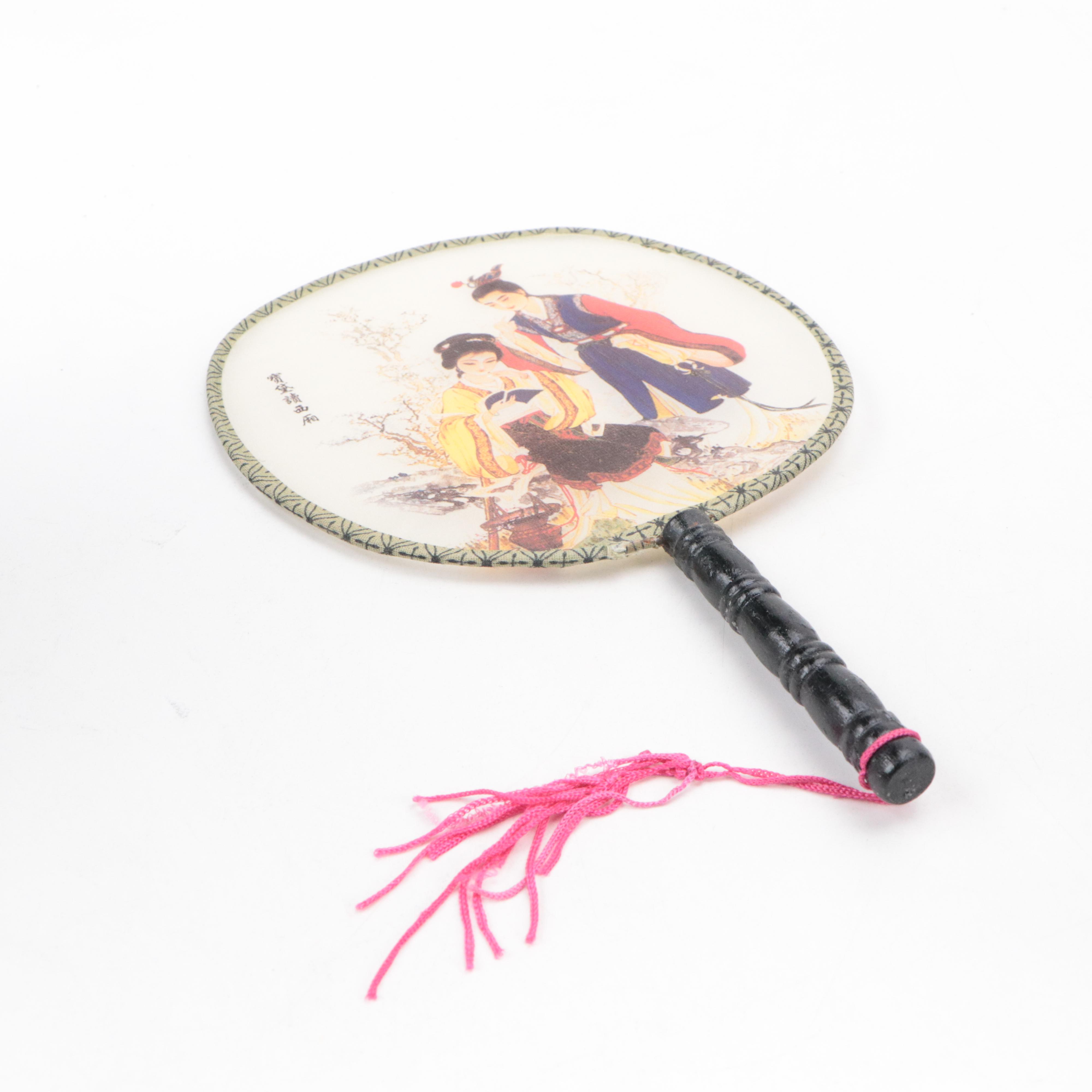 Chinese Cloisonne Snails, Lidded Box and Bell with Porcelain Plate and More