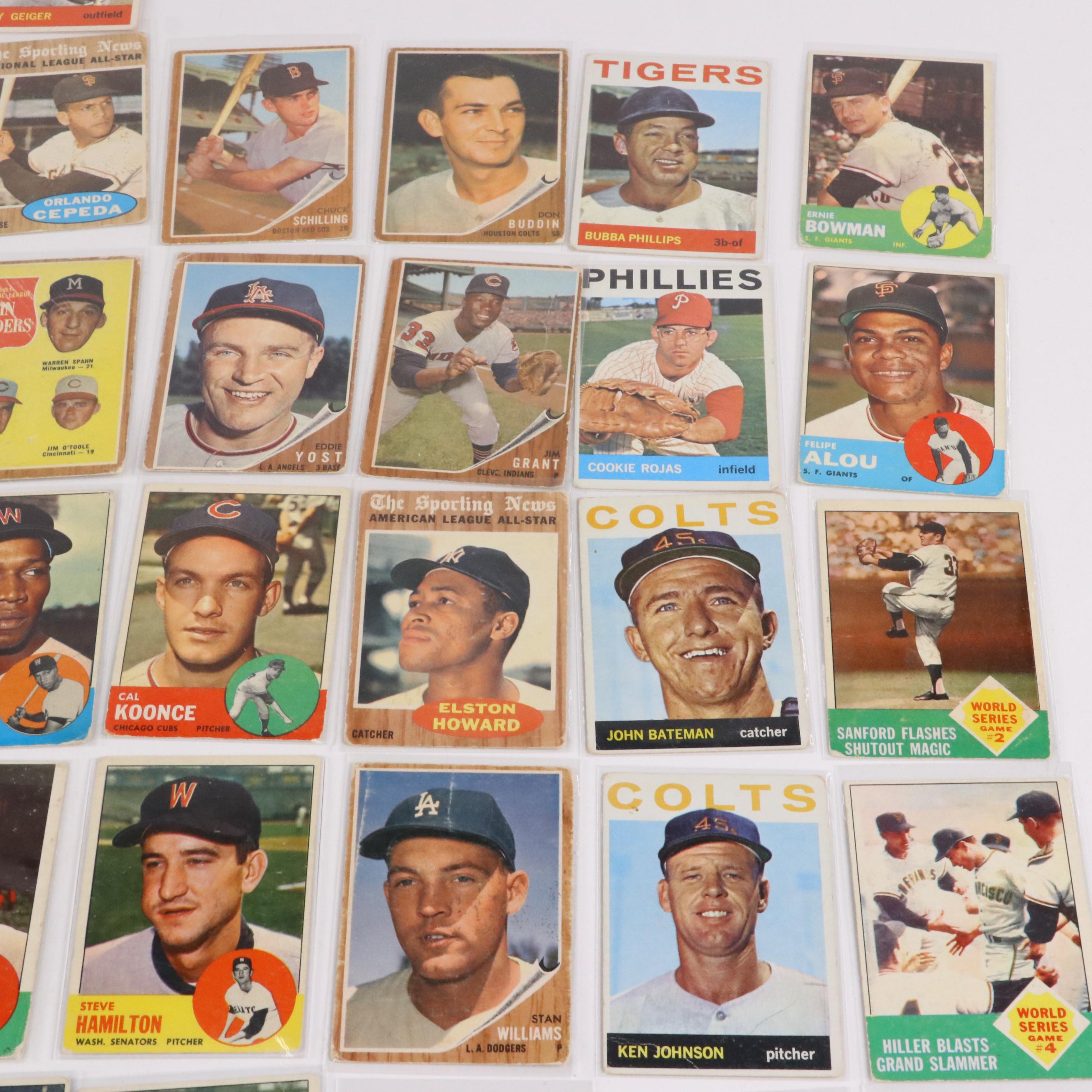 Topps Baseball Cards Featuring Gaylord Perry and Tony Oliva Rookies, 1960s