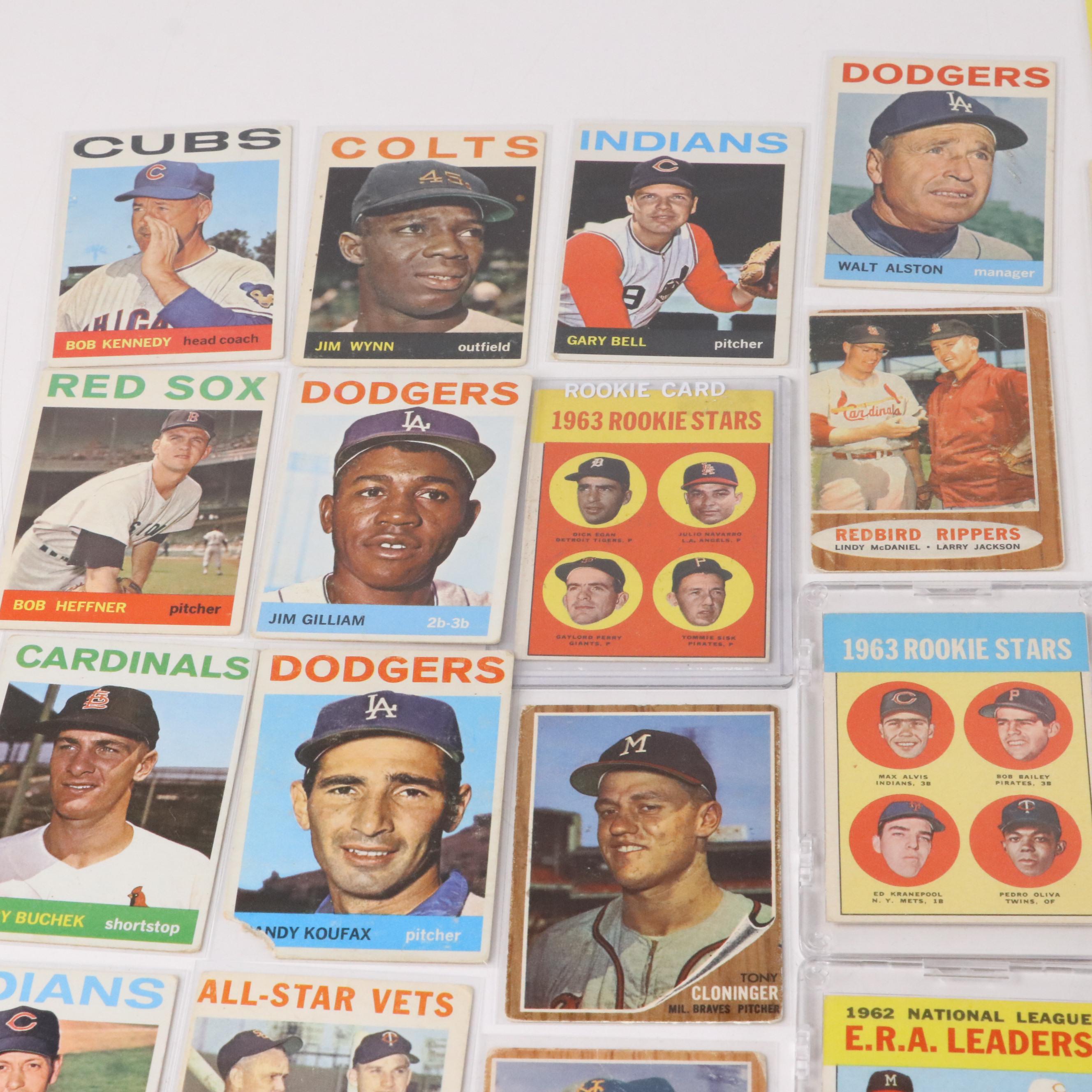Topps Baseball Cards Featuring Gaylord Perry and Tony Oliva Rookies, 1960s