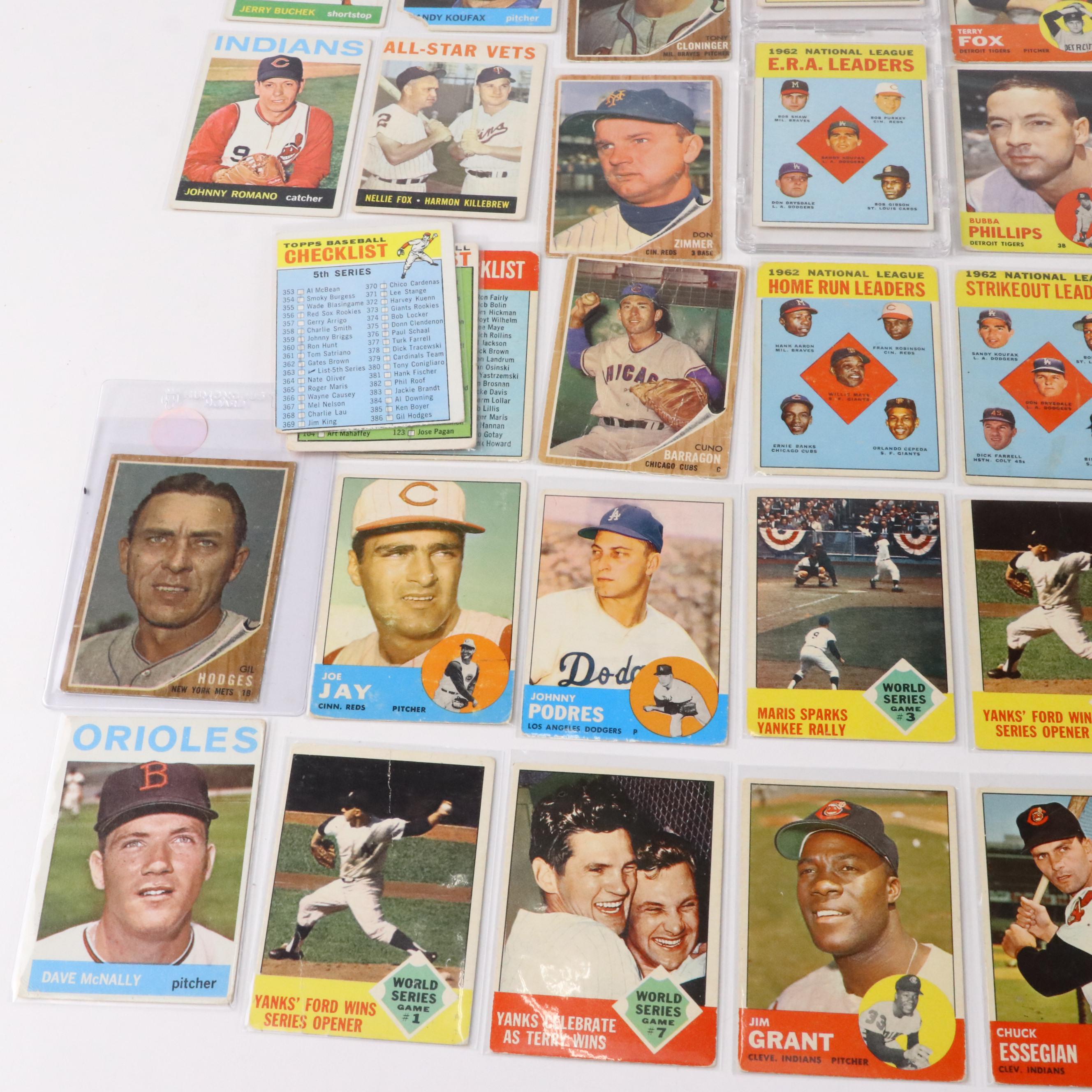 Topps Baseball Cards Featuring Gaylord Perry and Tony Oliva Rookies, 1960s
