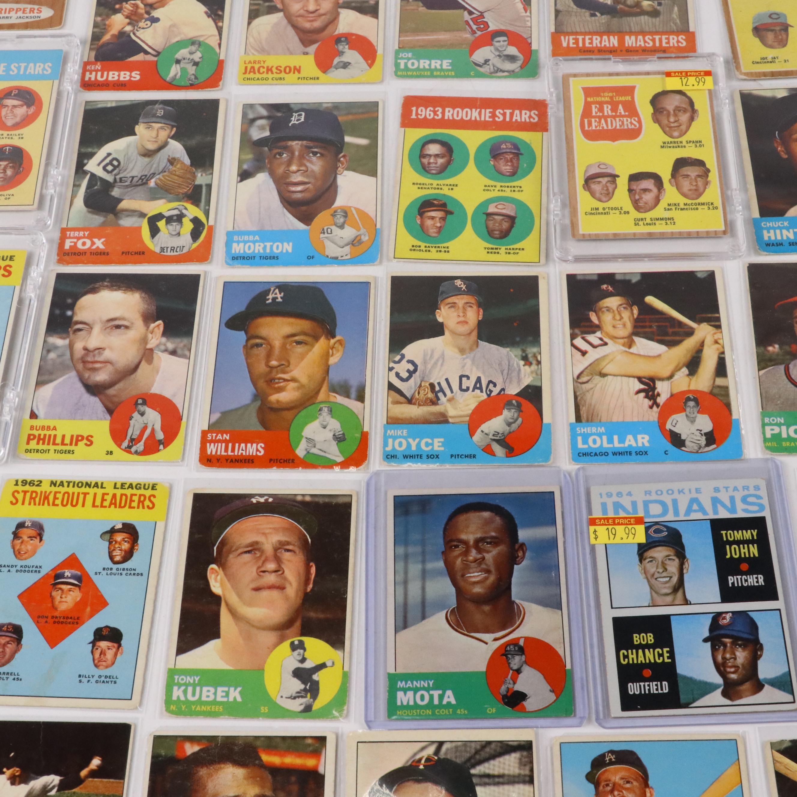 Topps Baseball Cards Featuring Gaylord Perry and Tony Oliva Rookies, 1960s