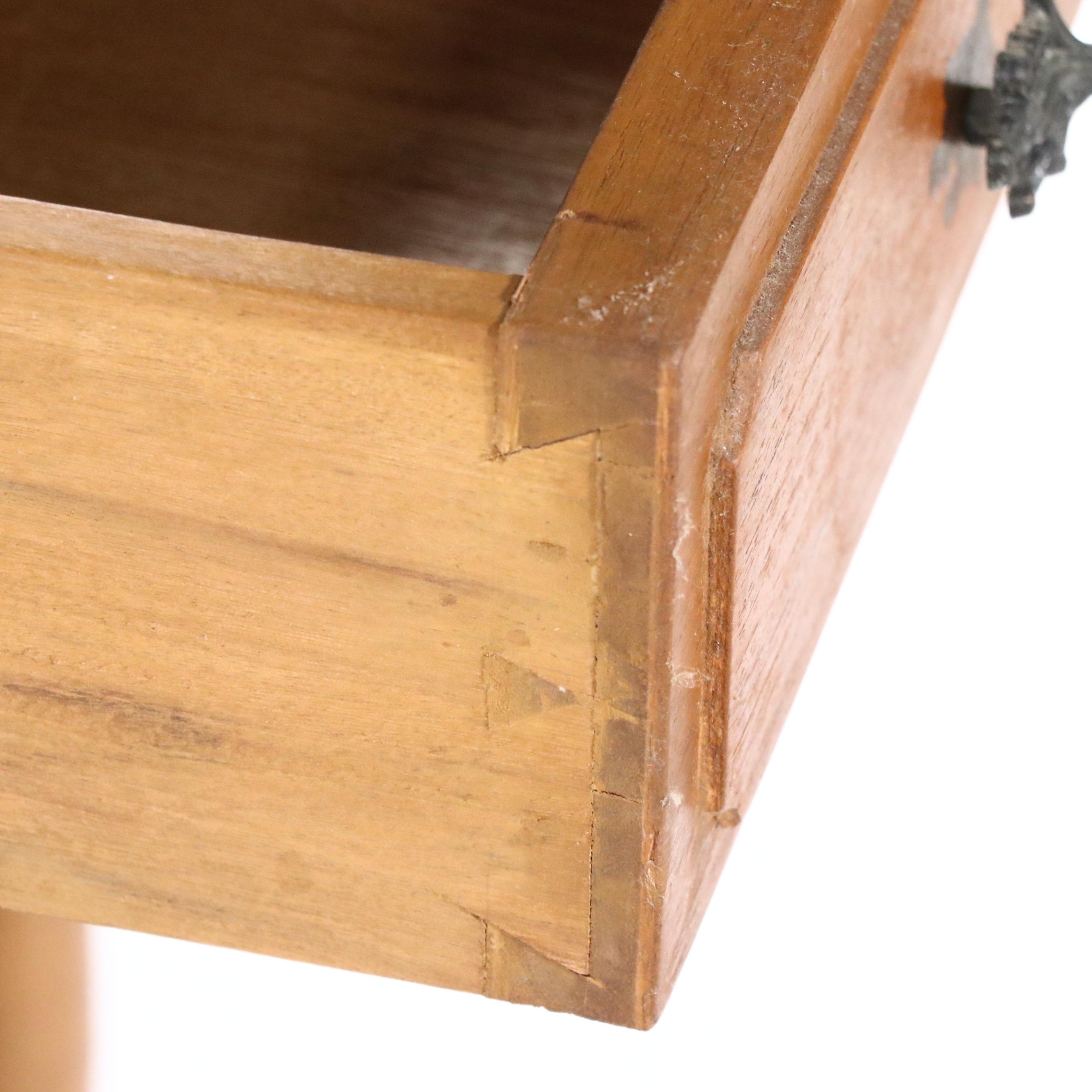 Carved Maple Drop Leaf Tea Cart, Mid to Late 20th Century