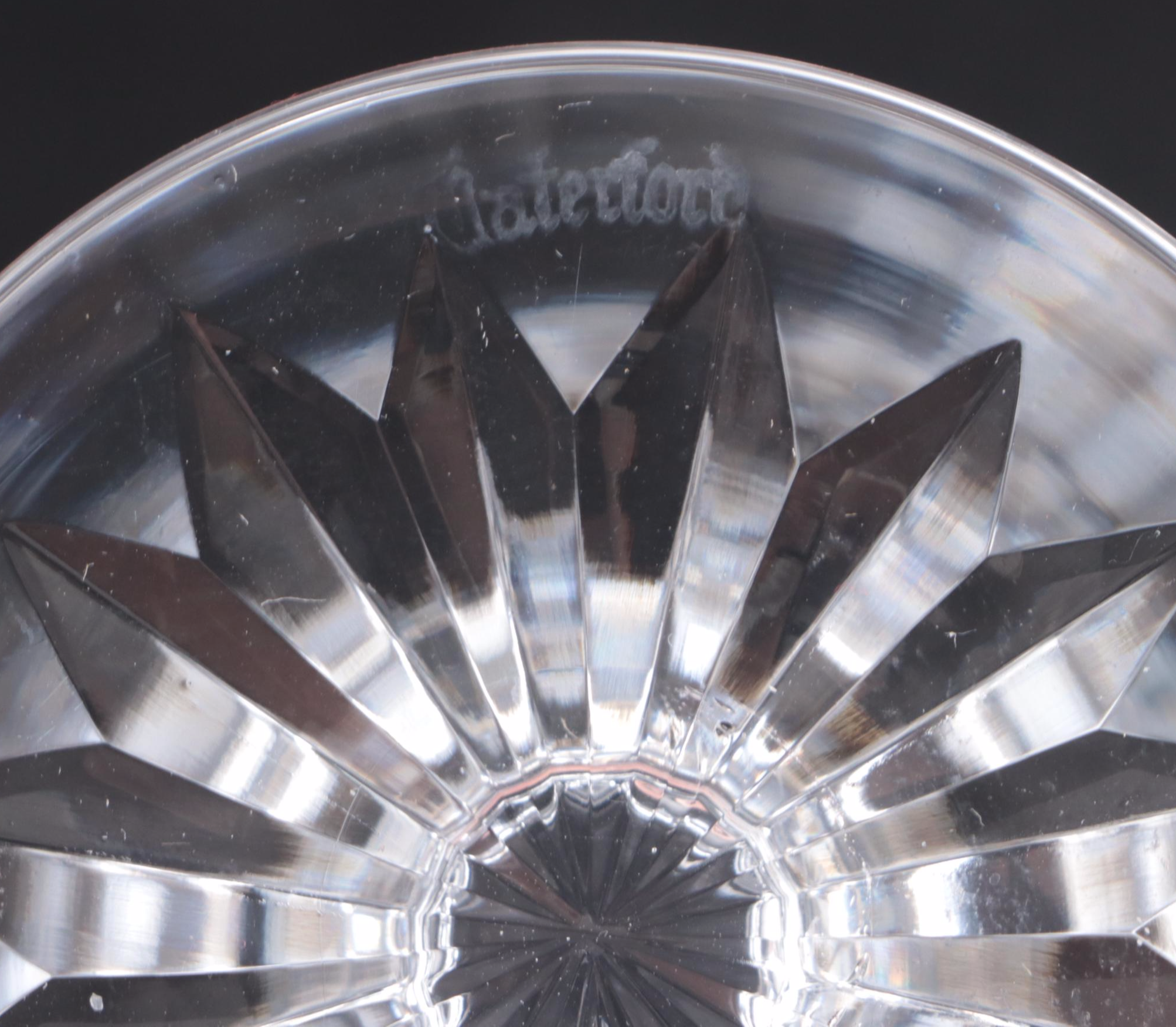 Waterford Crystal "Clare" Stemware with Cut Crystal Bowl