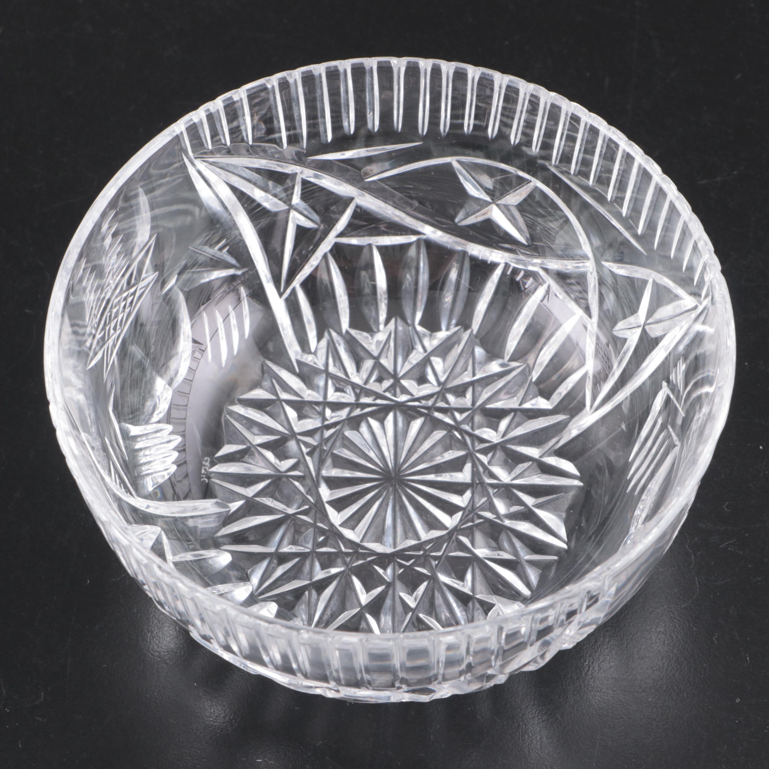 Waterford Crystal "Clare" Stemware with Cut Crystal Bowl