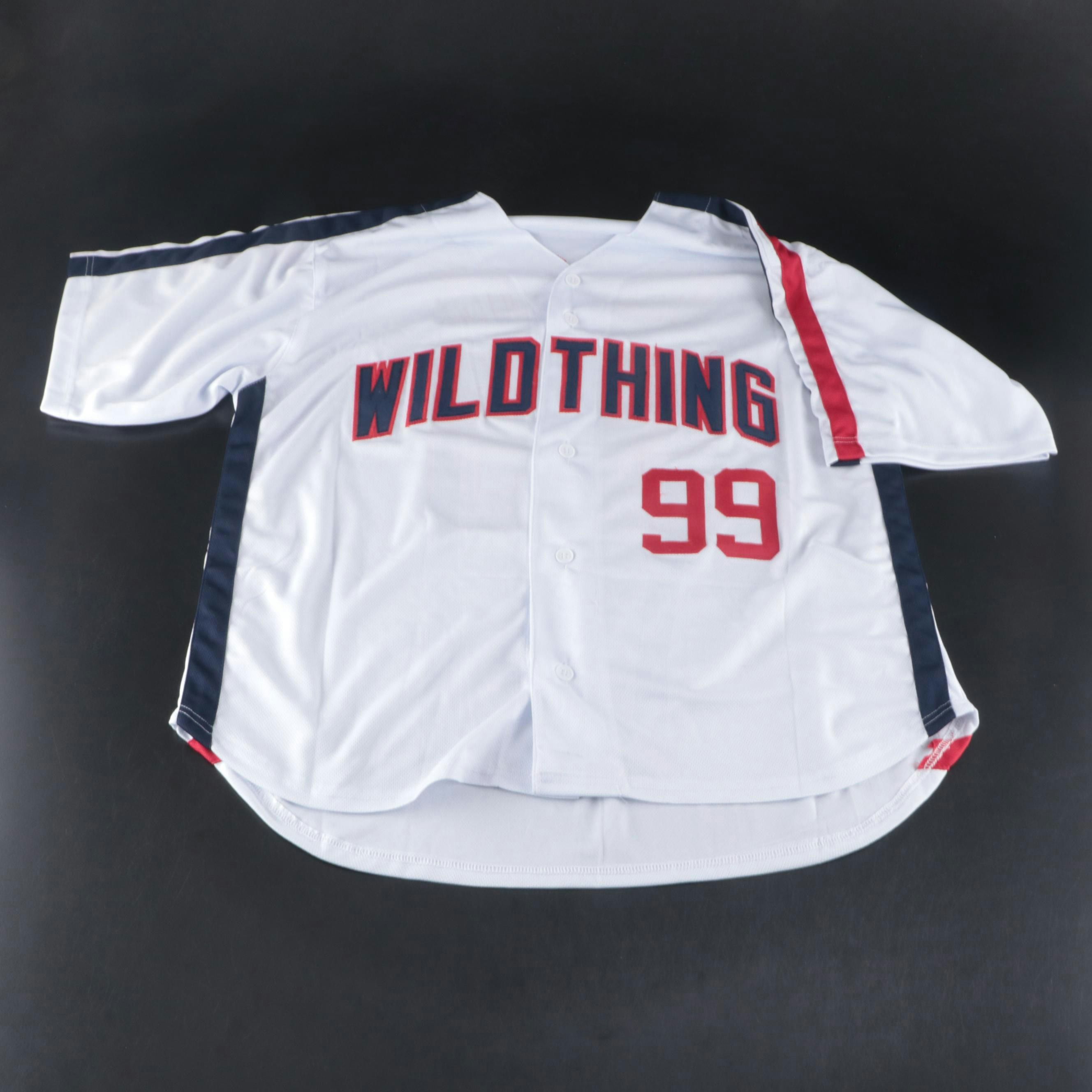 Charlie Sheen Signed "Major League: Ricky Vaughn" Baseball Jersey, Beckett