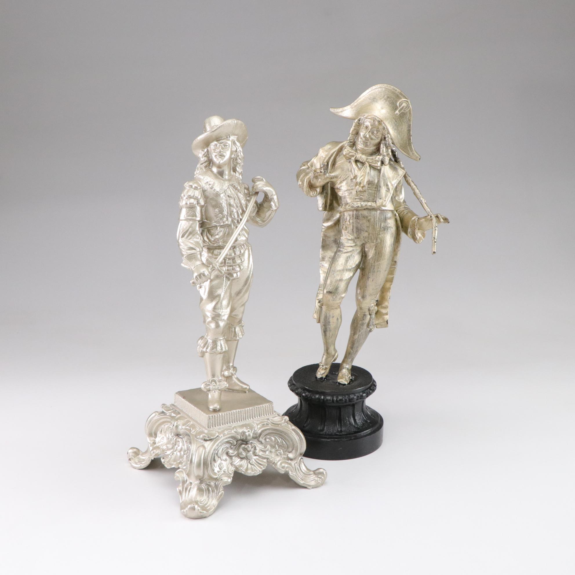 Cast Spelter Don Juan & Gentleman Statues