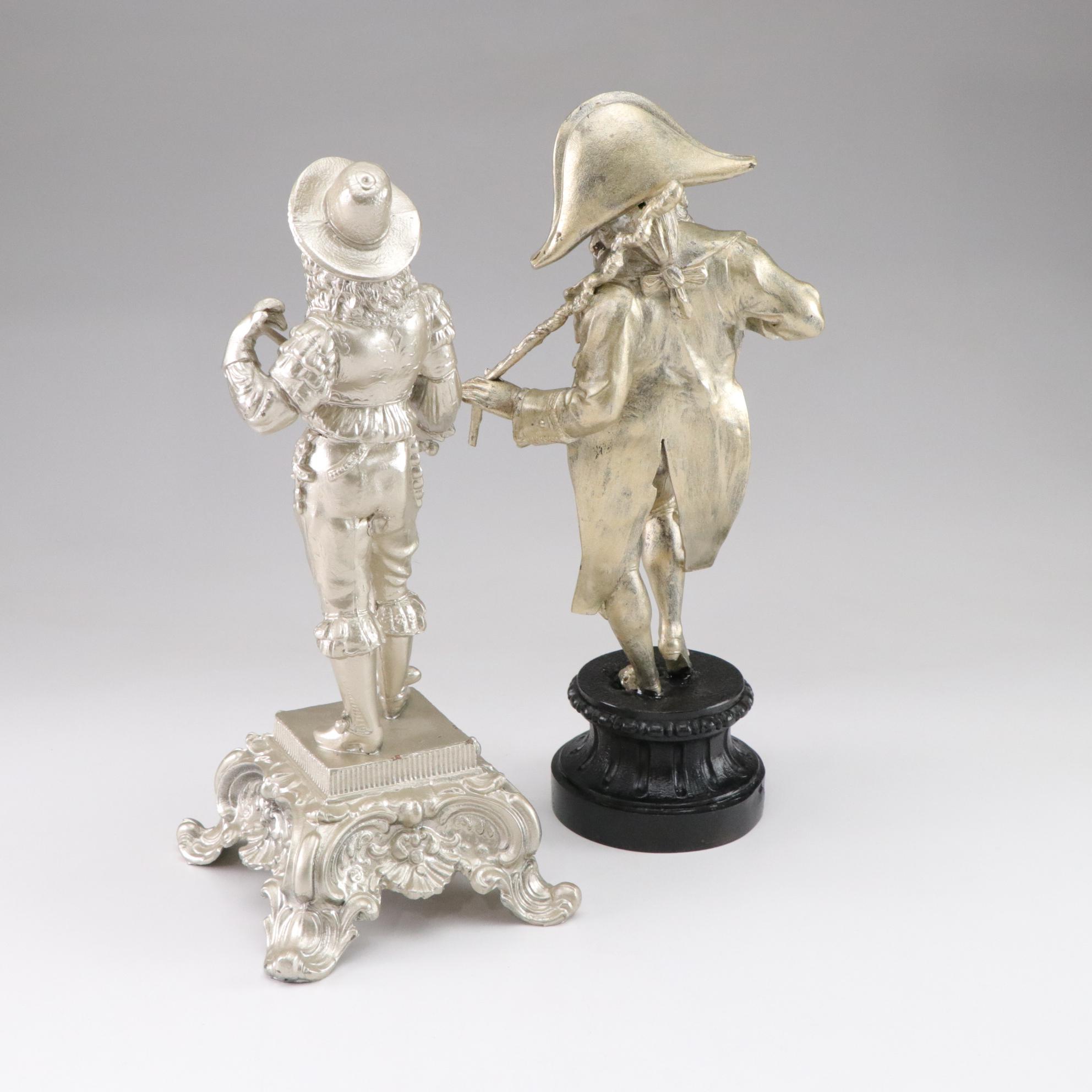 Cast Spelter Don Juan & Gentleman Statues