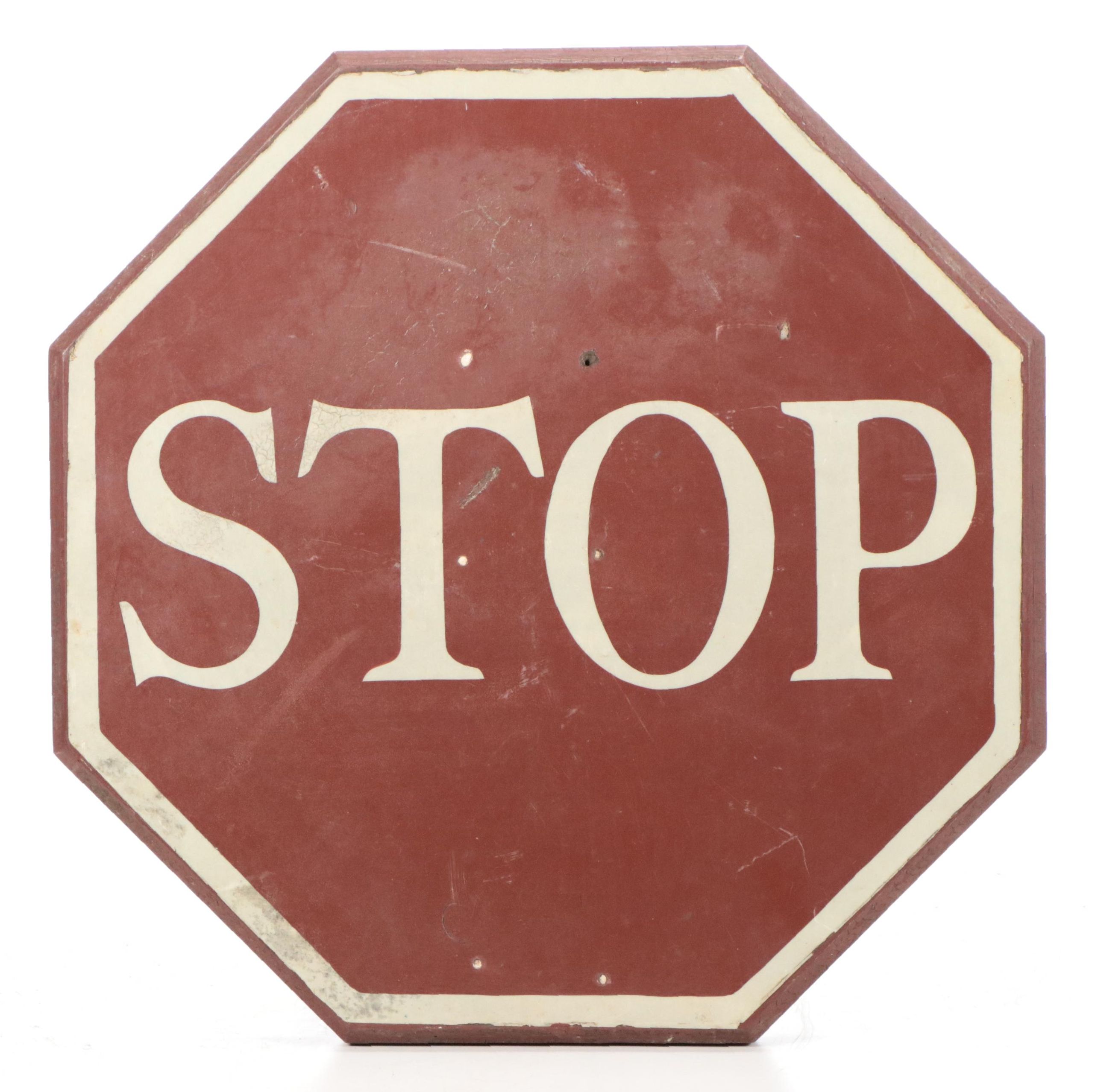 Wood Stop Sign