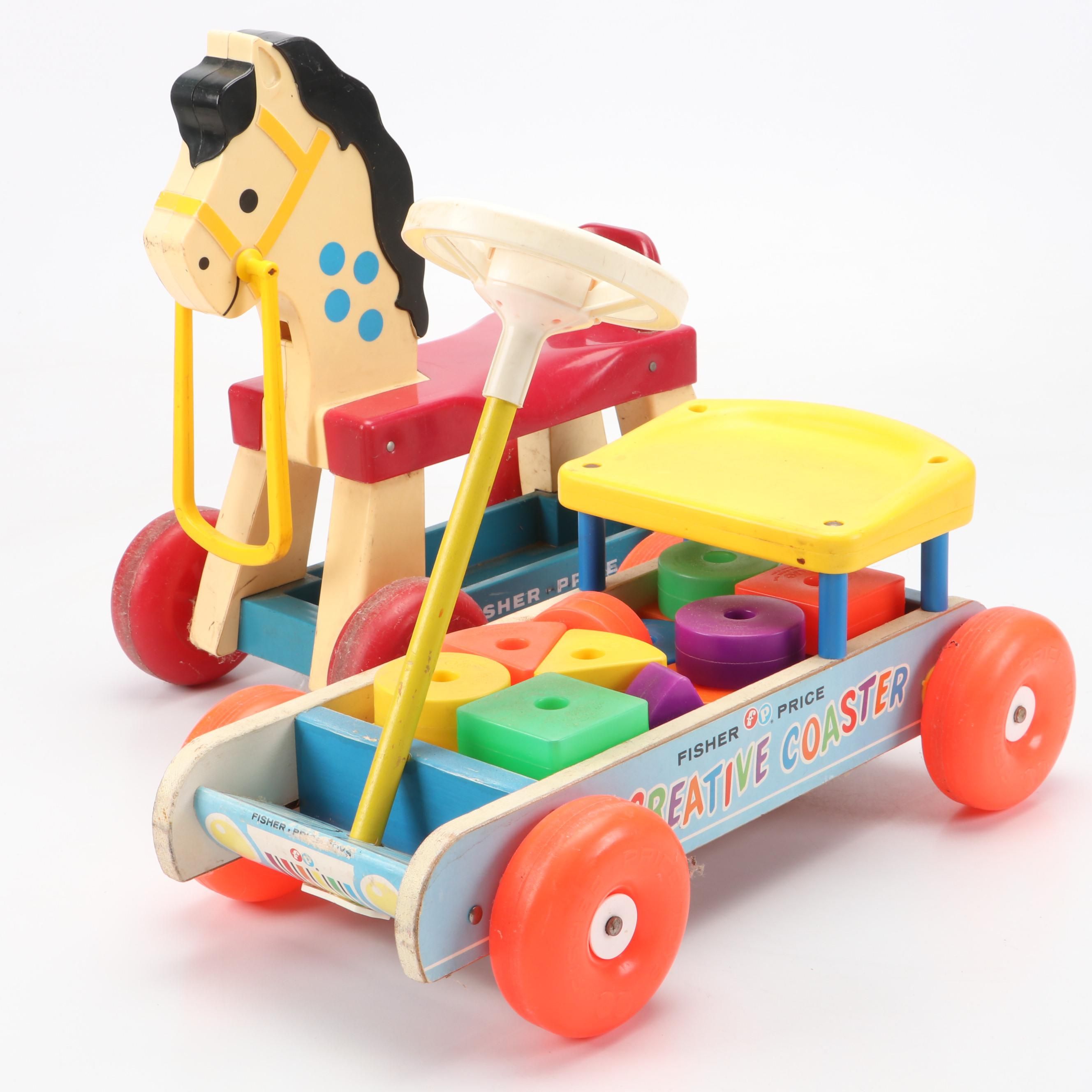 Fisher-Price "Creative Coaster" and Ride-On Toy Horse