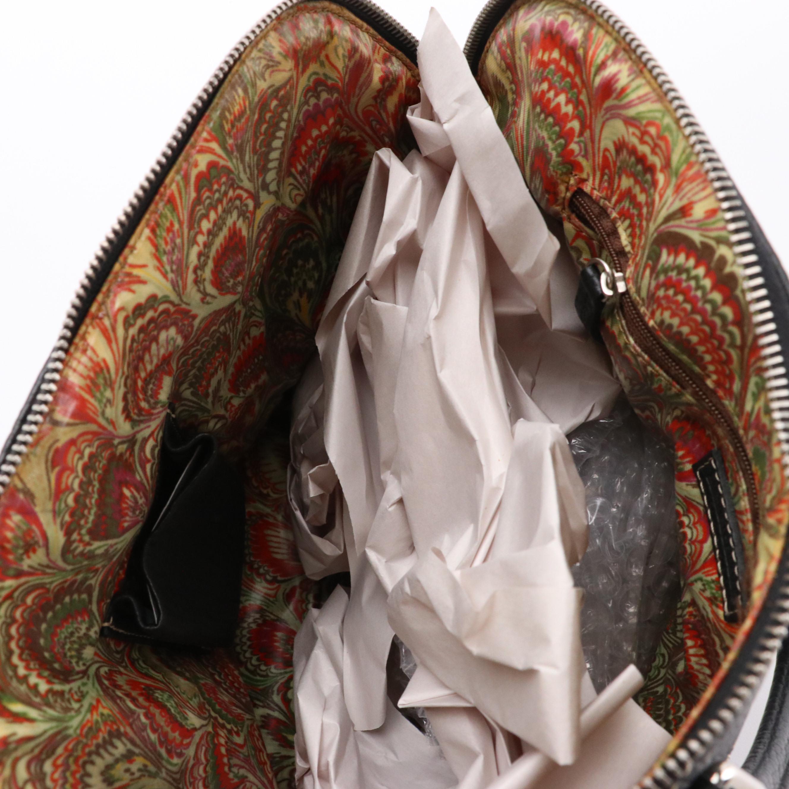 Dooney & Bourke Black Leather Handbag and Shoulder Tote, Beige Leather Crossbody