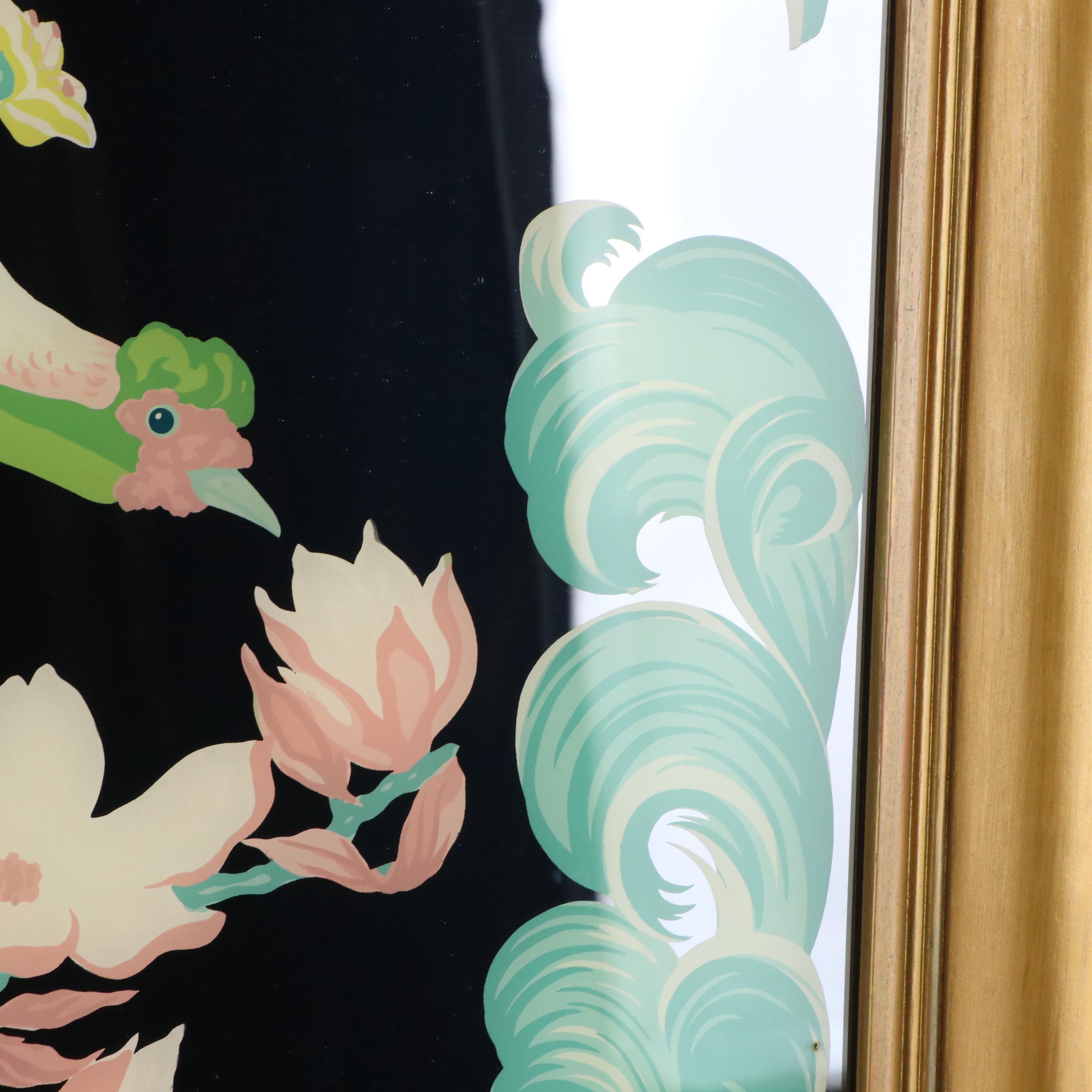 Reverse-Glass Image Transfer of Phoenix After Oscar Petrie