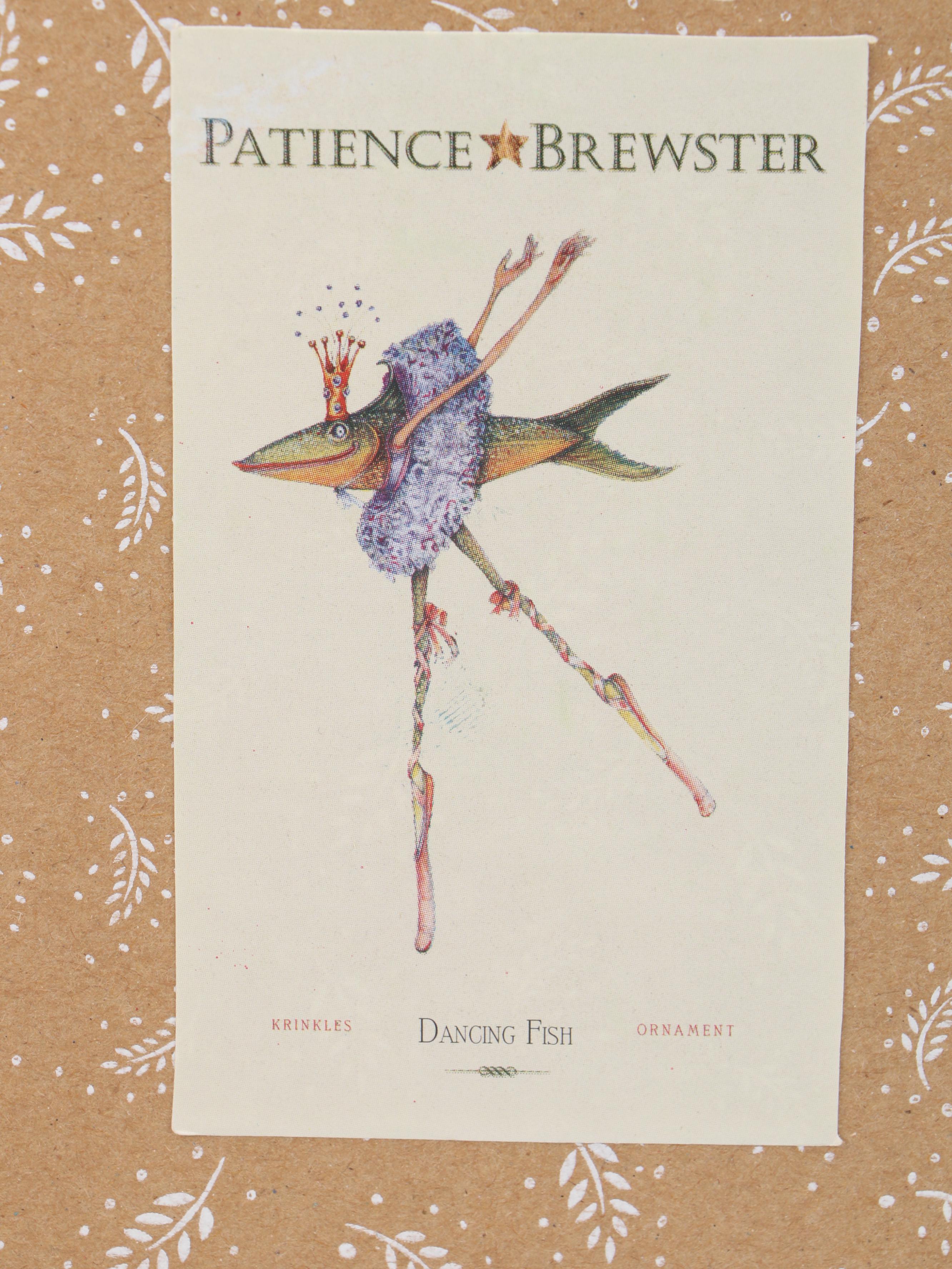 Patience Brewster "Dancing Fish" and "Terrier Carrier" Ornaments