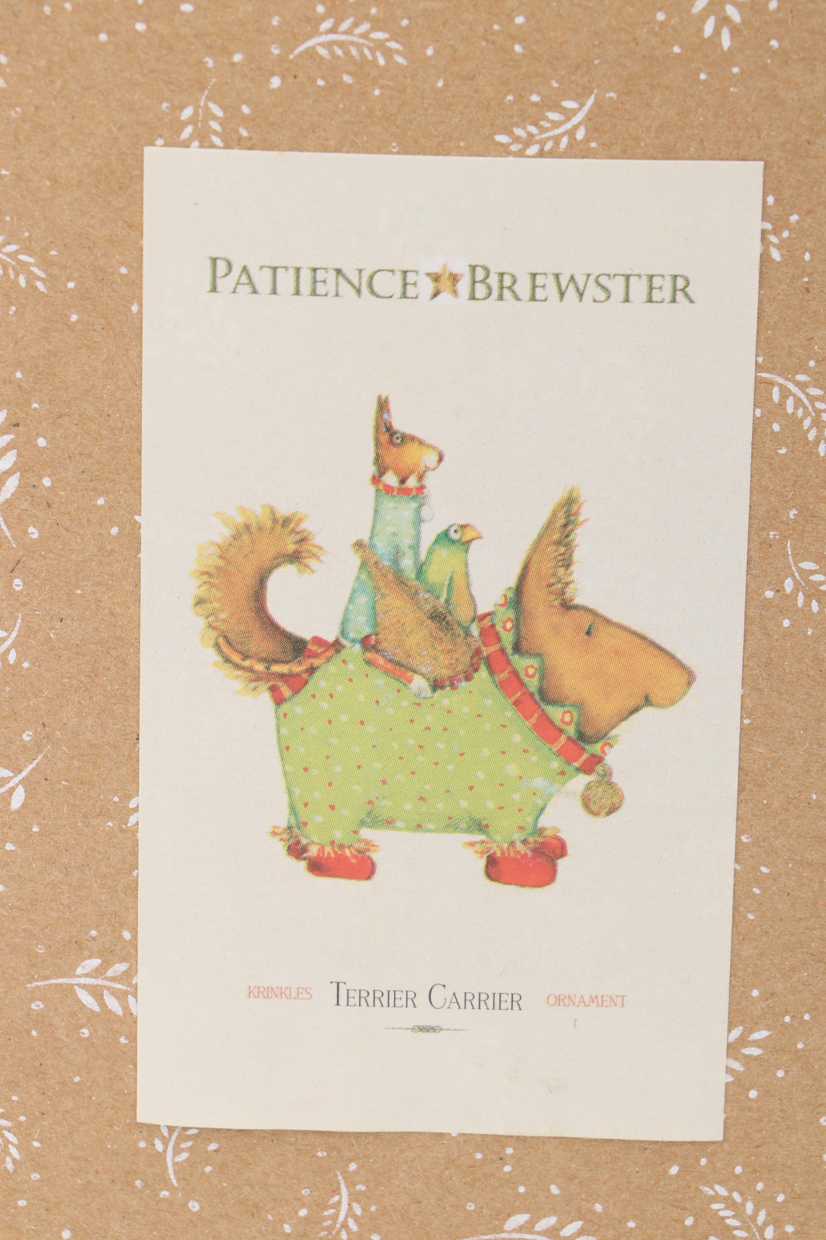 Patience Brewster "Dancing Fish" and "Terrier Carrier" Ornaments