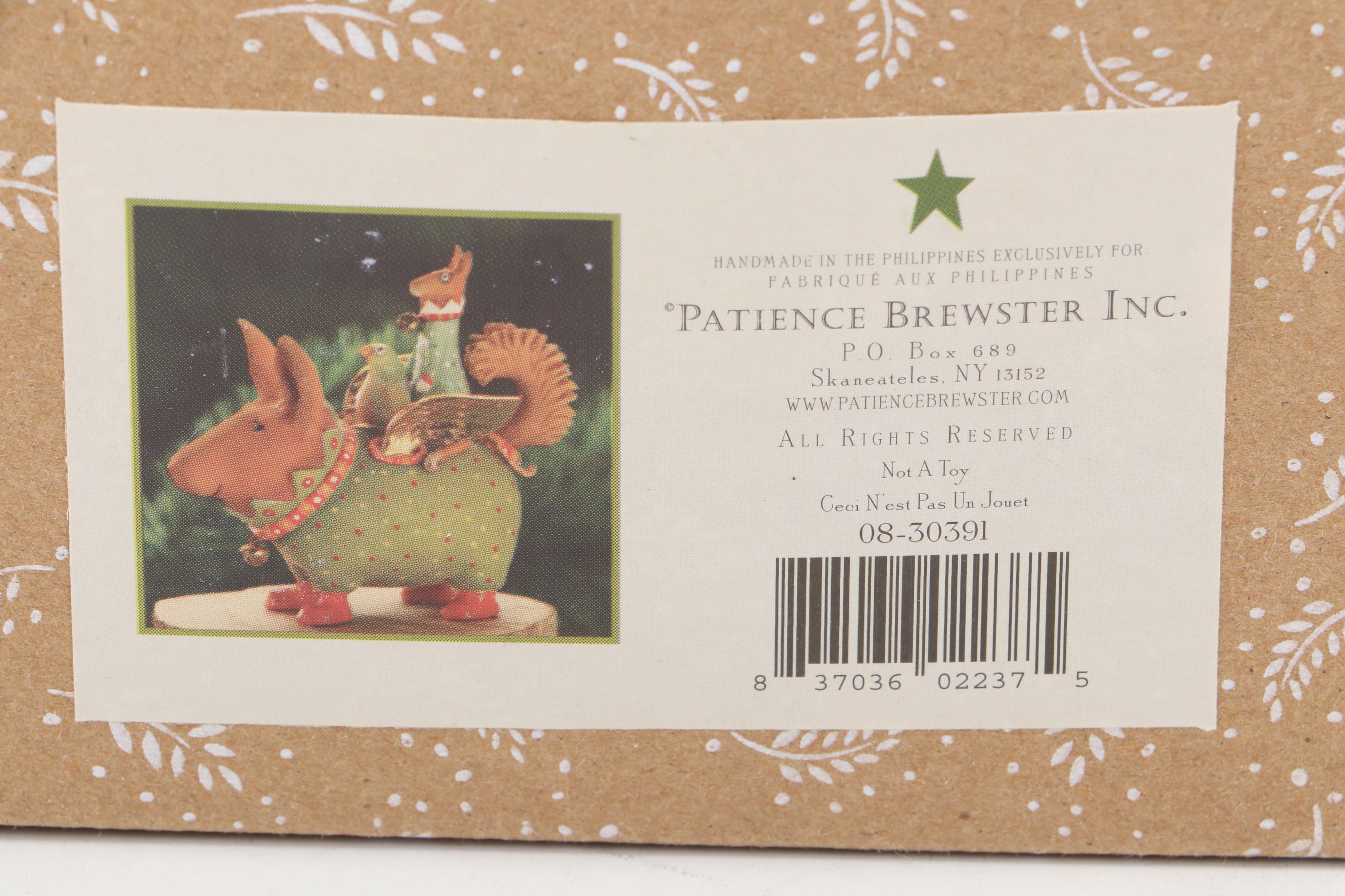 Patience Brewster "Dancing Fish" and "Terrier Carrier" Ornaments