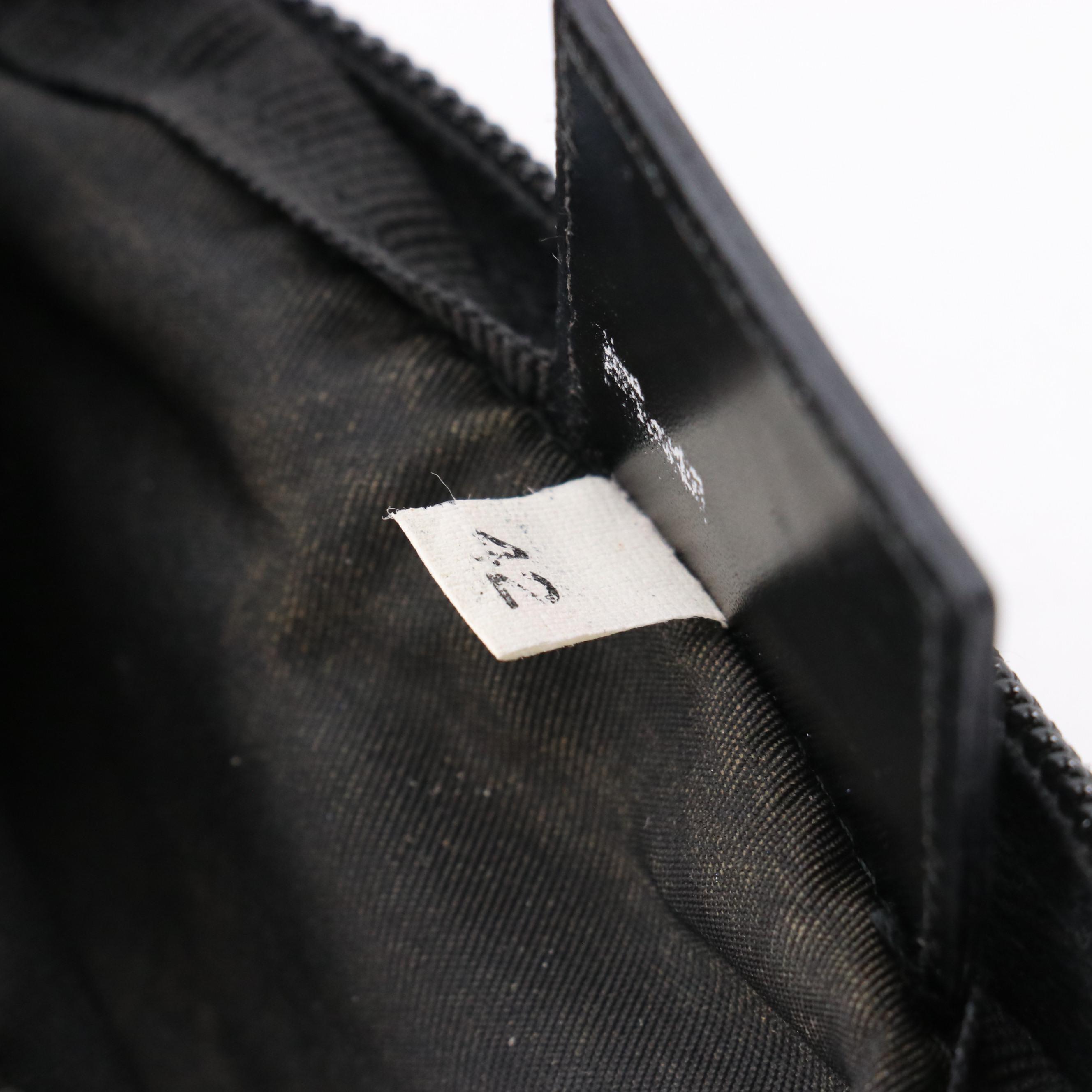 Prada Black Tessuto Nylon Zip Pouch