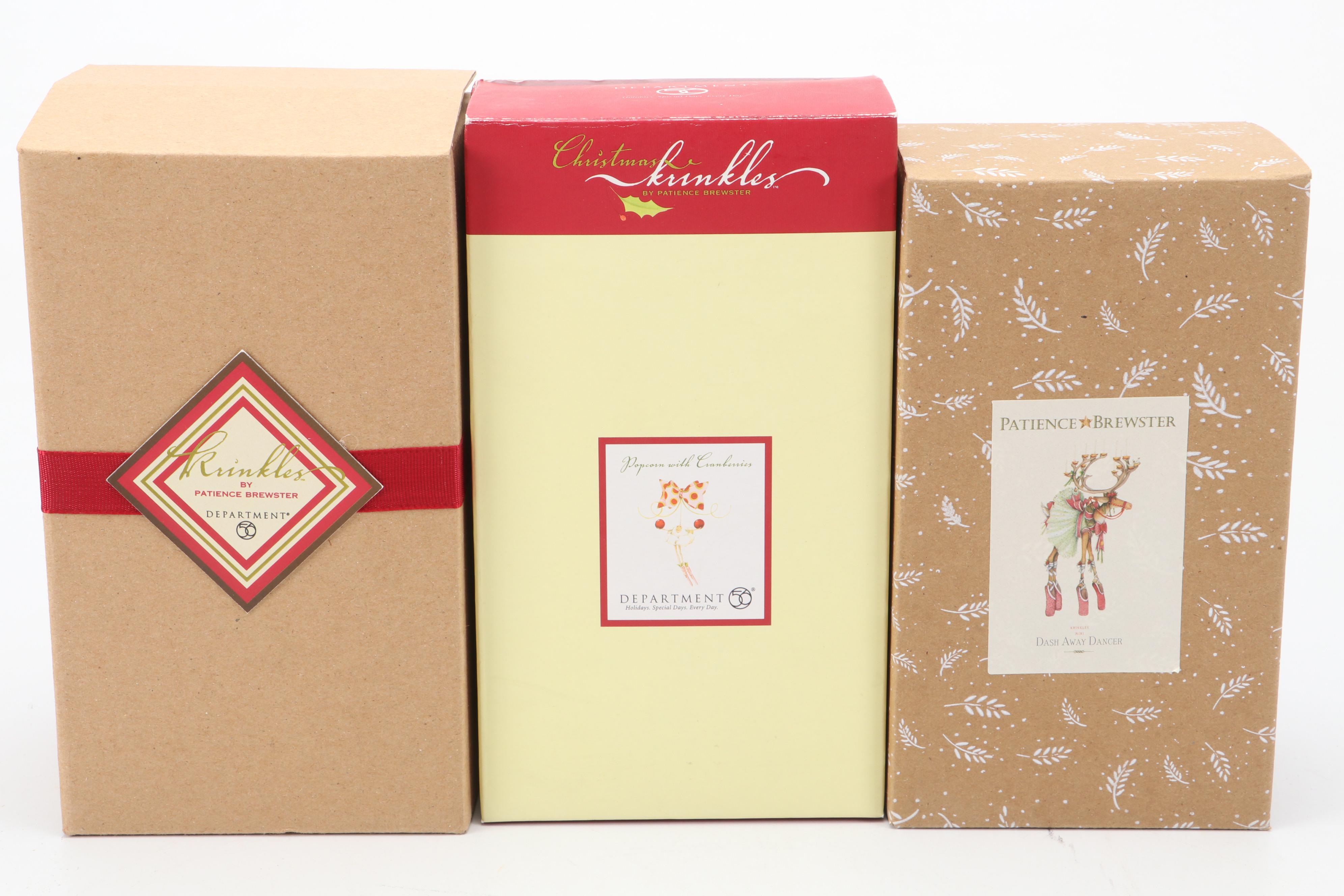 Department 56 Krinkles Christmas Figurines and Ornaments by Patience Brewster