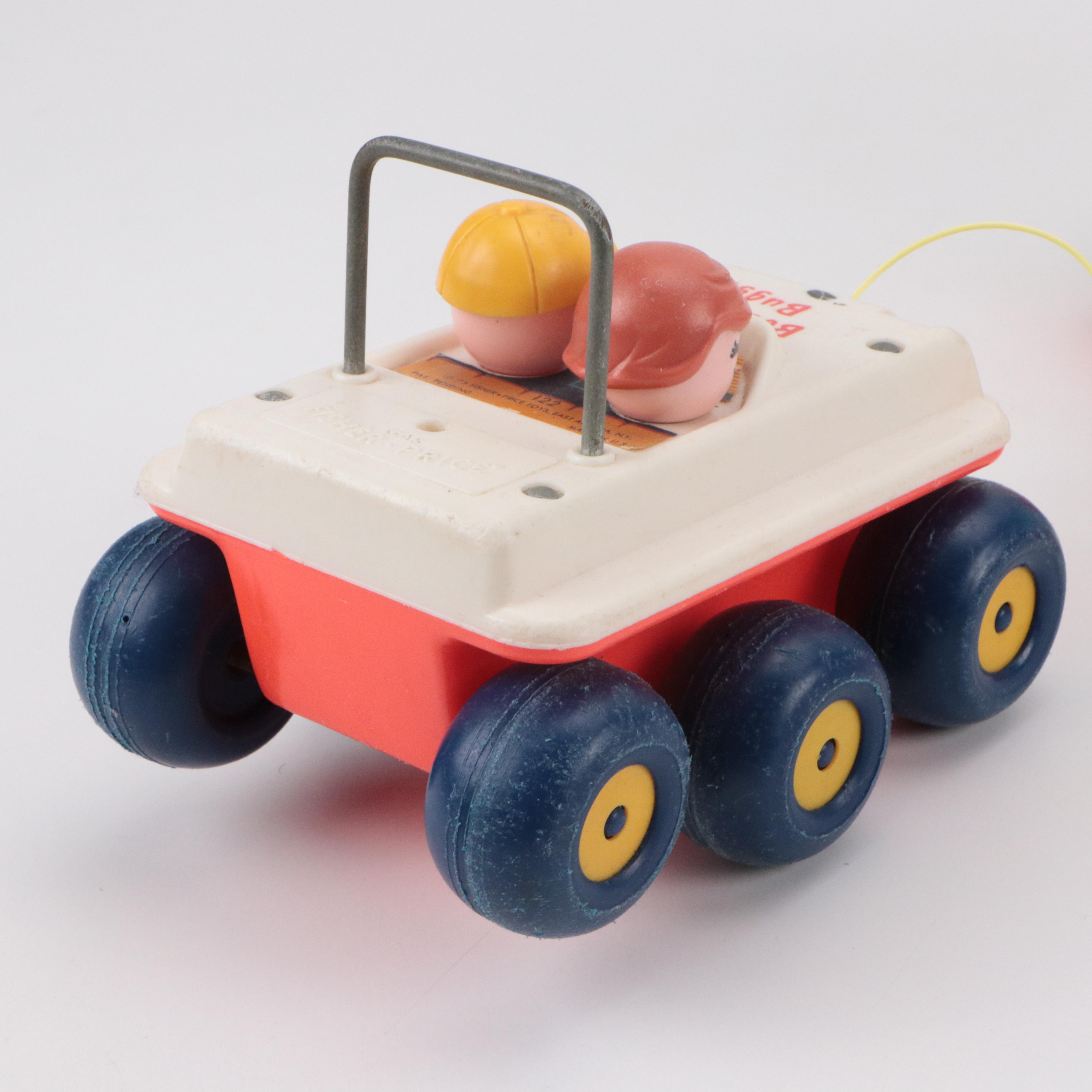 Fisher-Price "Milk Wagon," "Bouncing Buggy" and "School Bus" Toys