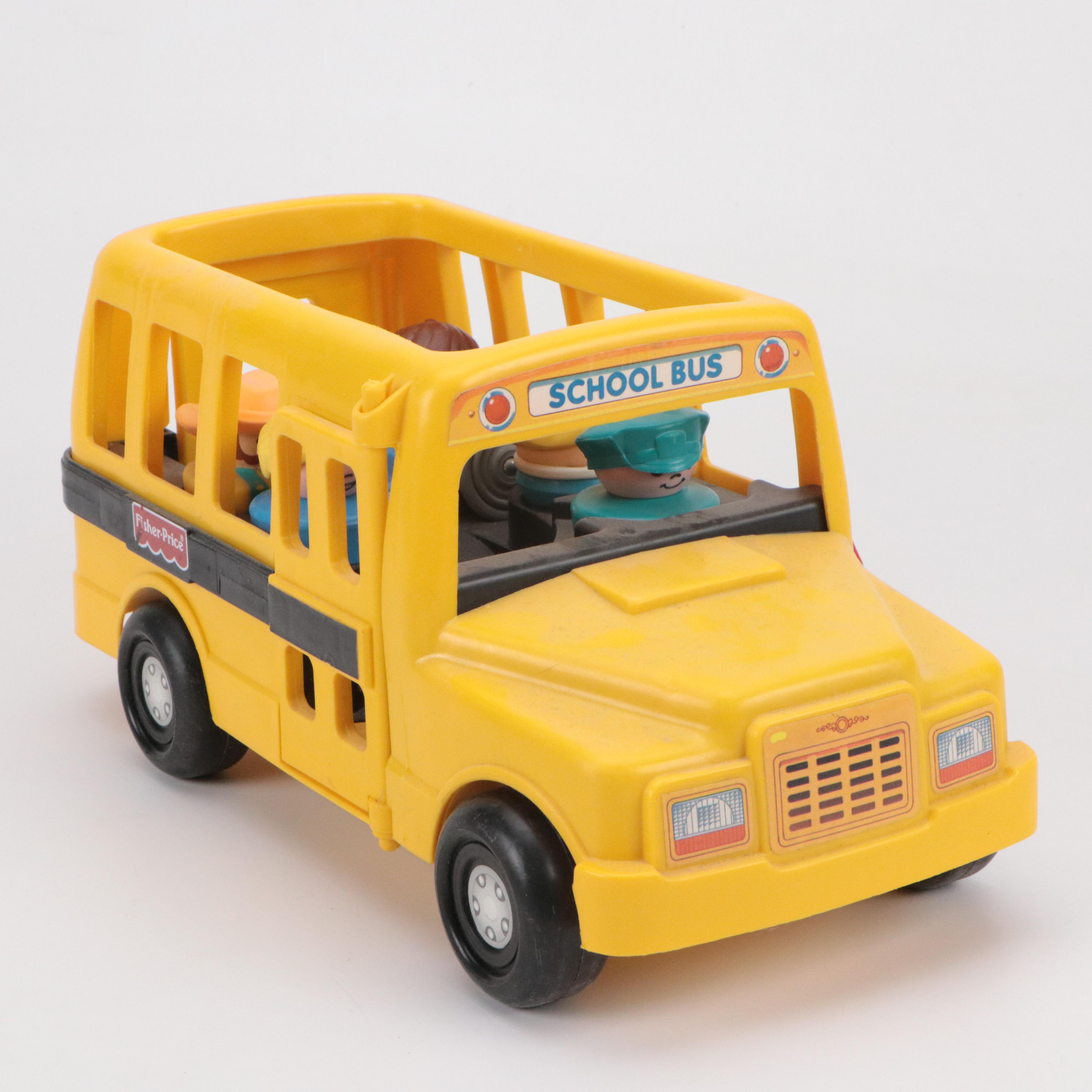Fisher-Price "Milk Wagon," "Bouncing Buggy" and "School Bus" Toys
