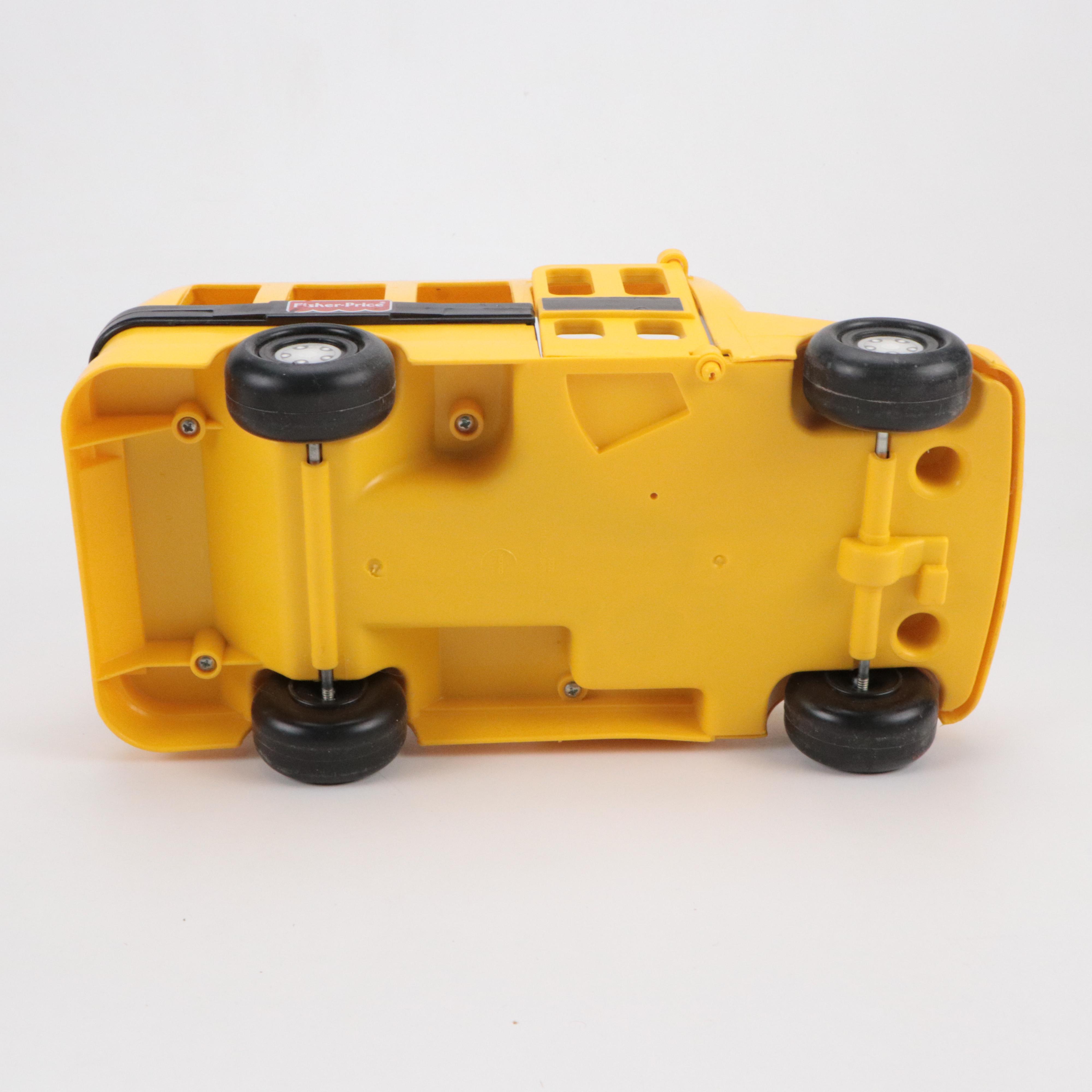 Fisher-Price "Milk Wagon," "Bouncing Buggy" and "School Bus" Toys