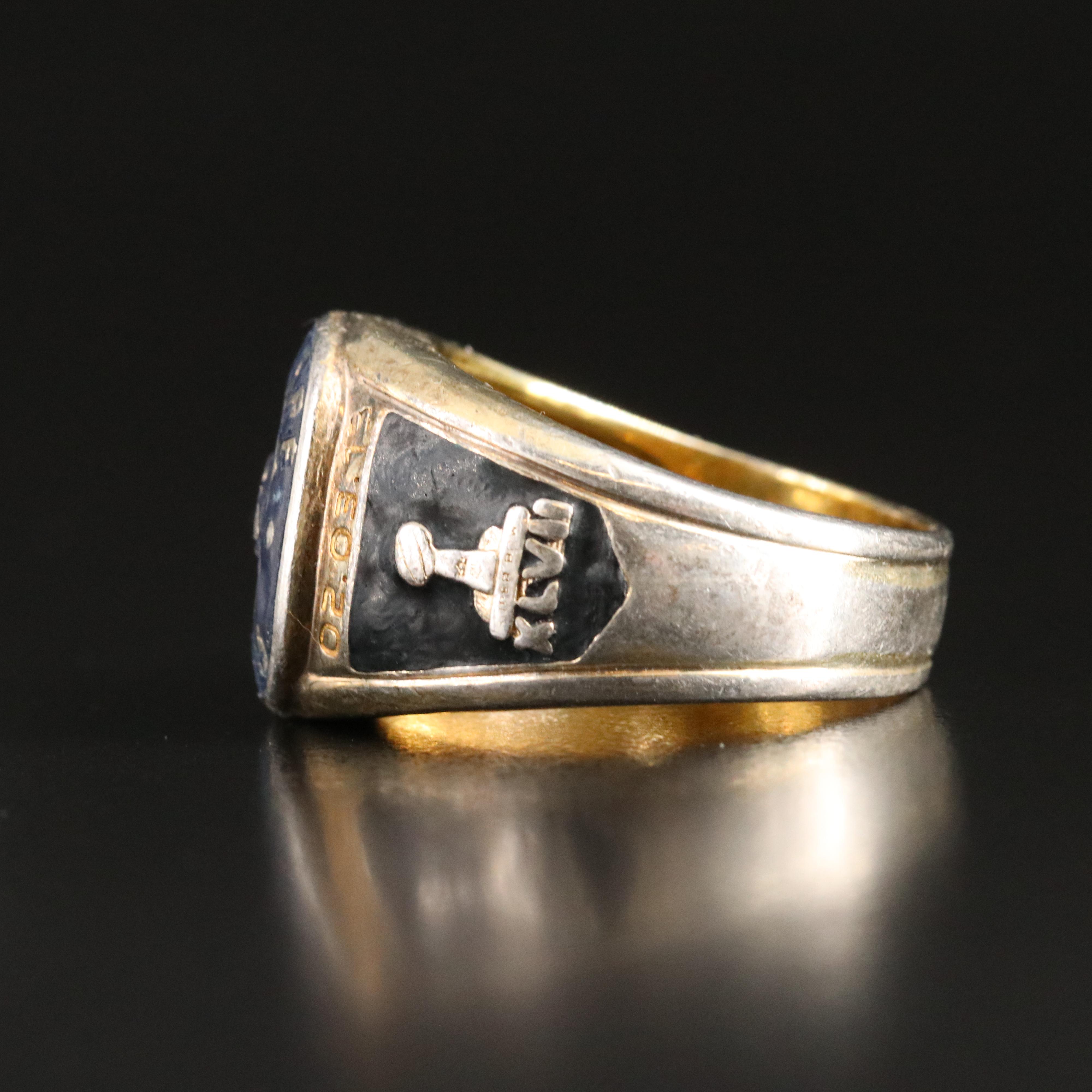 The Bradford Exchange Sterling Baltimore Ravens Ring