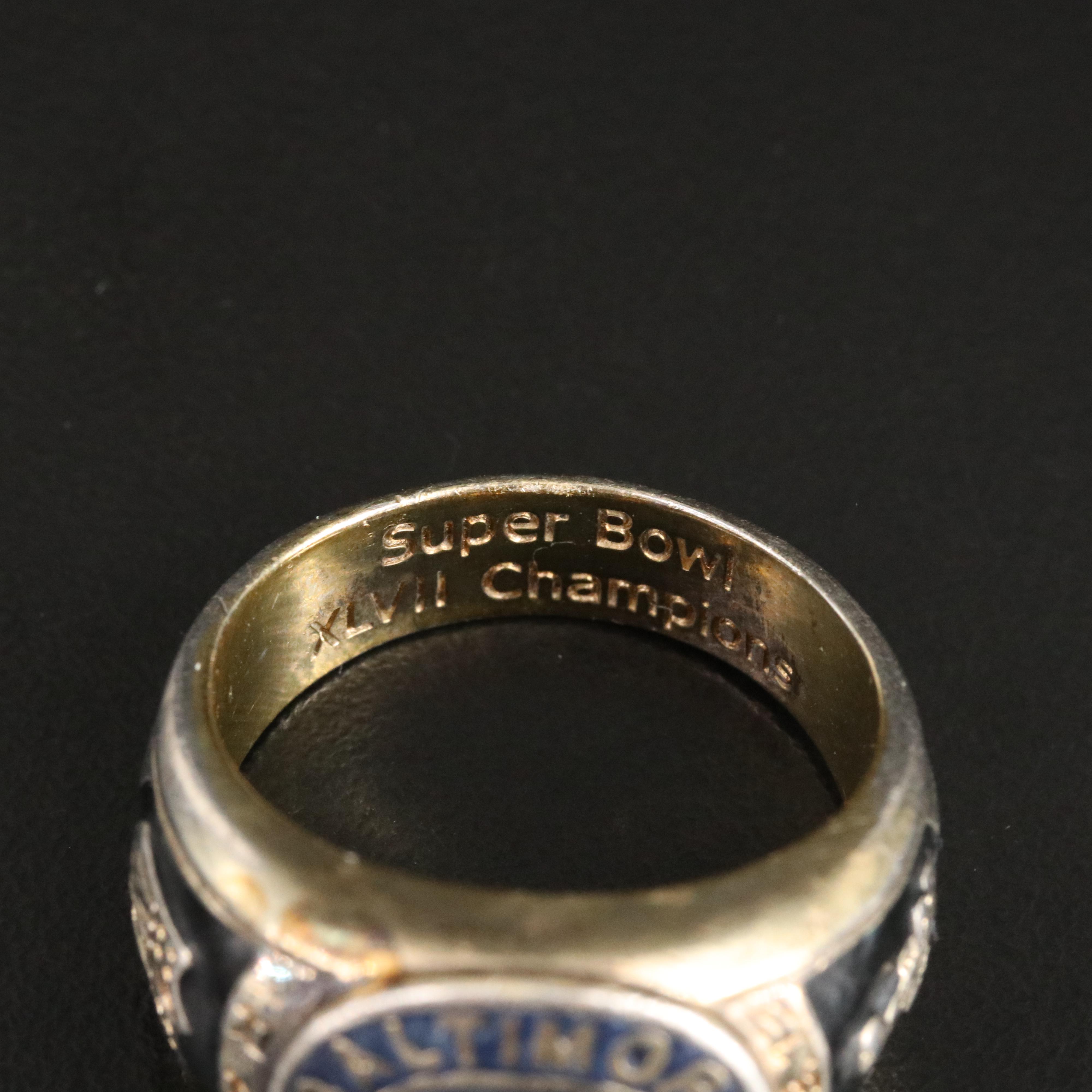The Bradford Exchange Sterling Baltimore Ravens Ring