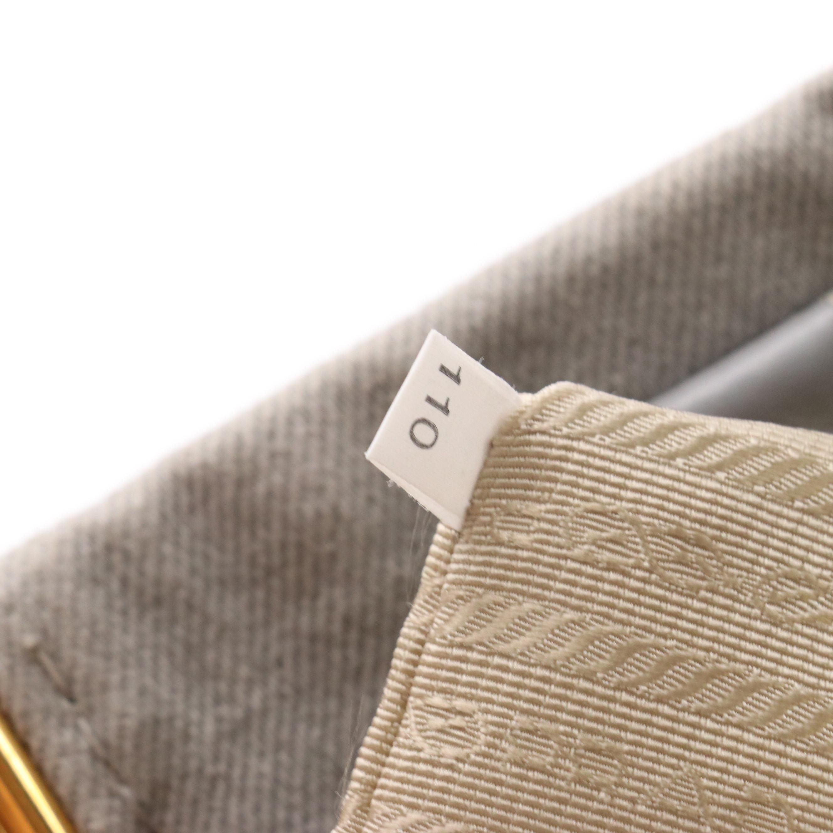 Prada Grey Denim Canapa Top Handle Tote Bag