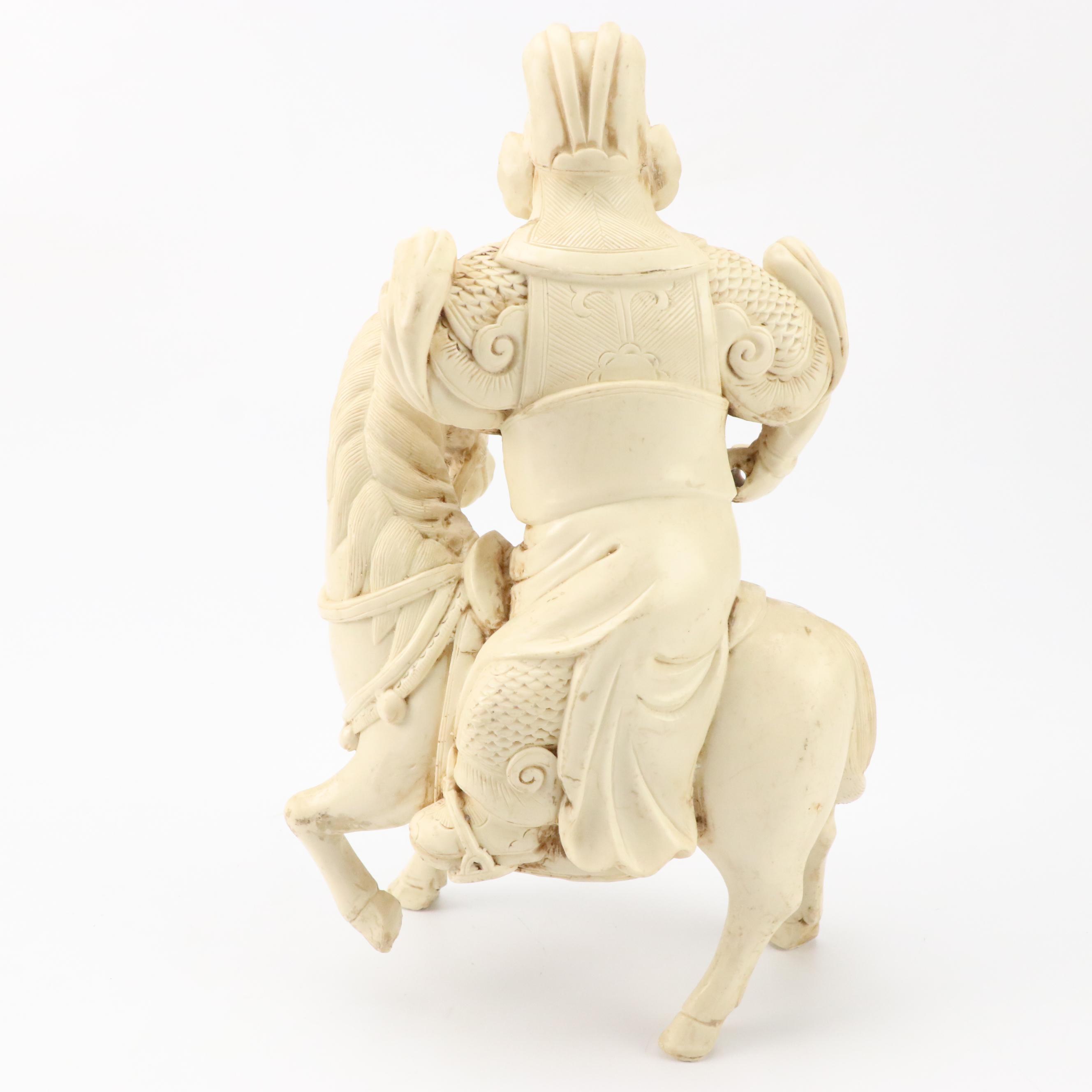 Chinese Style General Guan Yu Resin Figurine