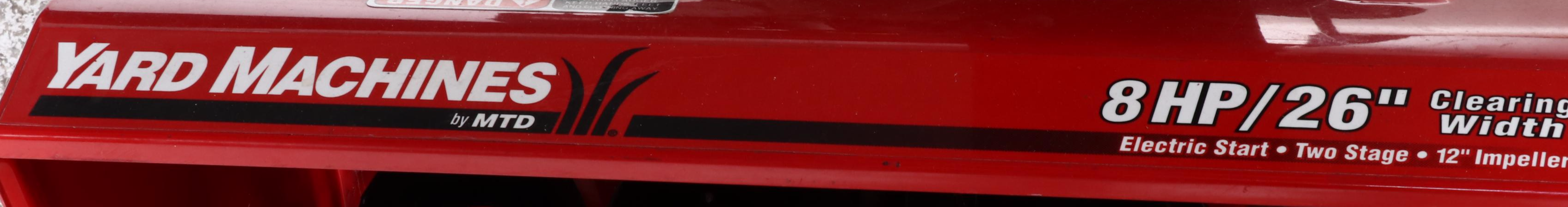 Yard Machines 26" Gas Powered Snowblower