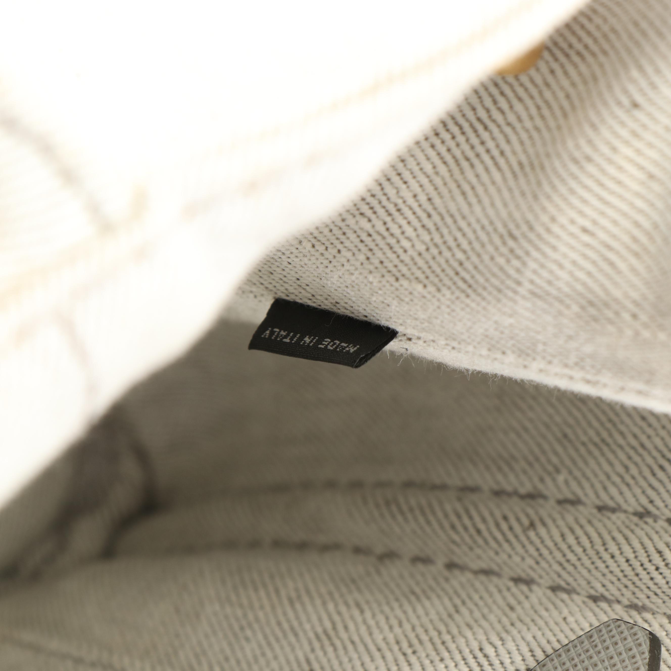 Prada Canapa Logo Tote Bag in White Canvas