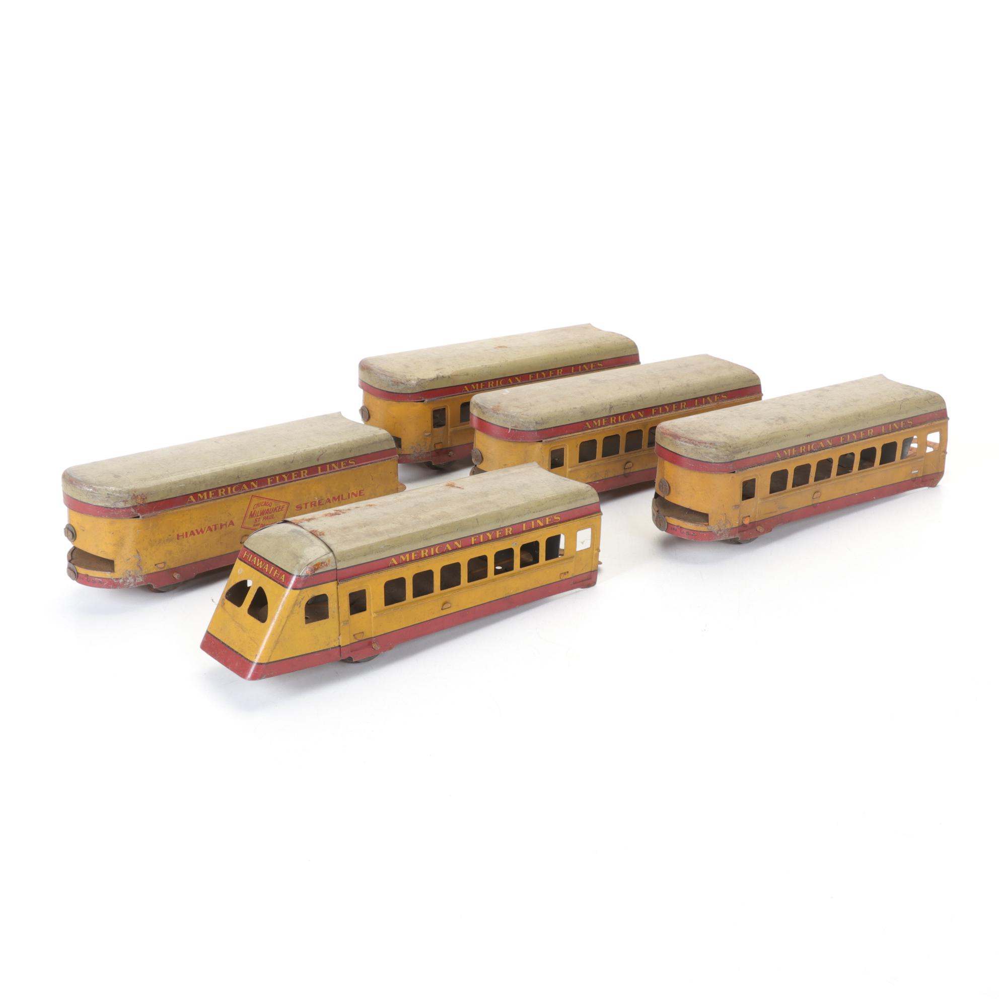 American Flyer "Hiawatha Streamline" O Gauge Train Passenger Cars
