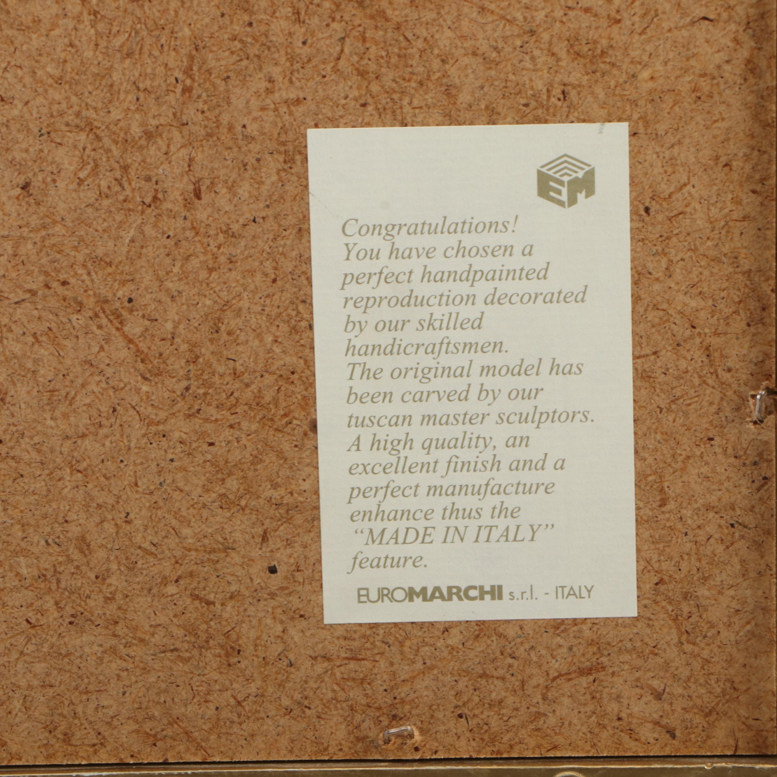 Italian Euromarchi Giltwood Wall Mirror