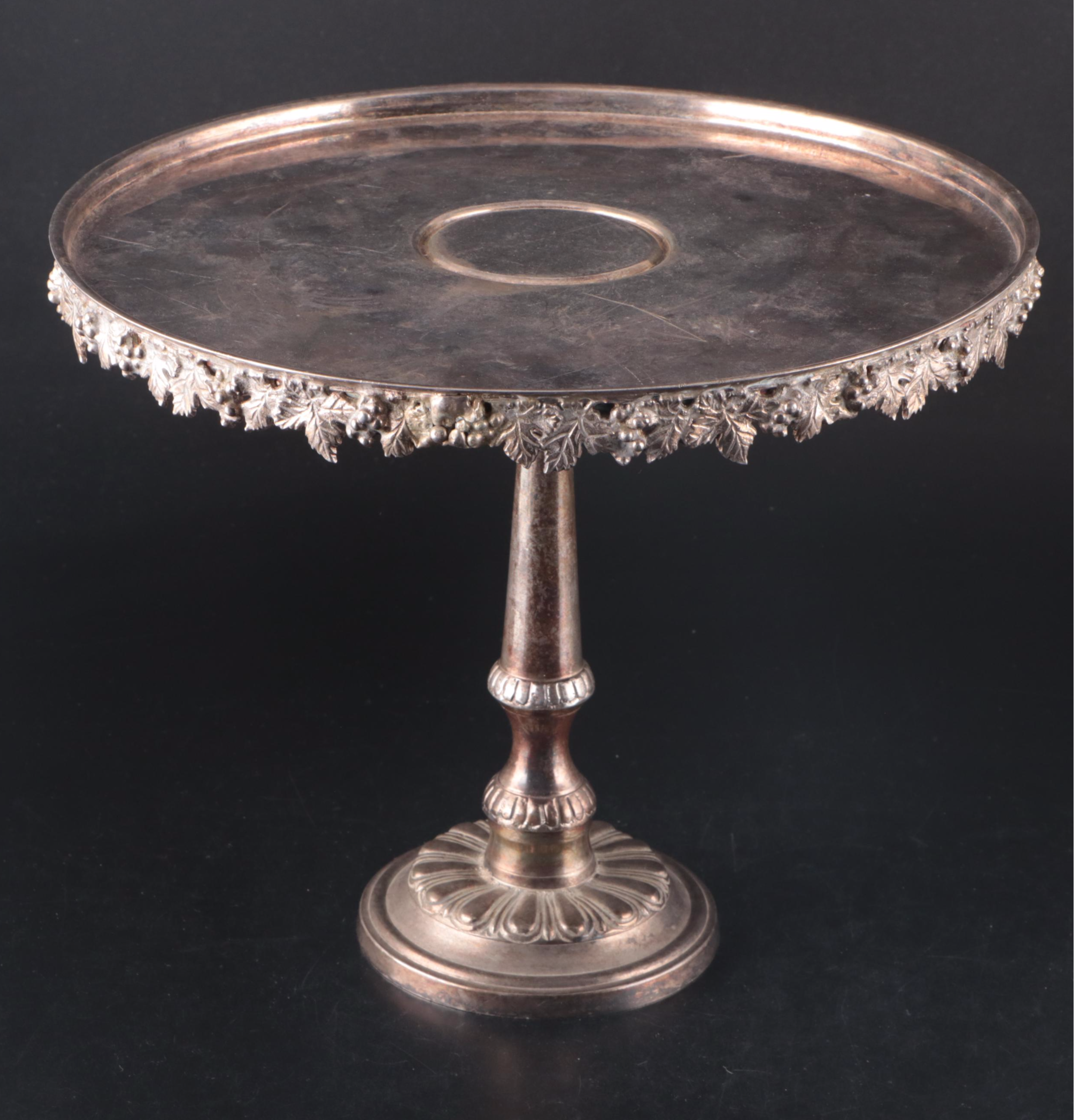 Jordan Silver Plate Three-Tier Tray and Two-Tier Tray with More