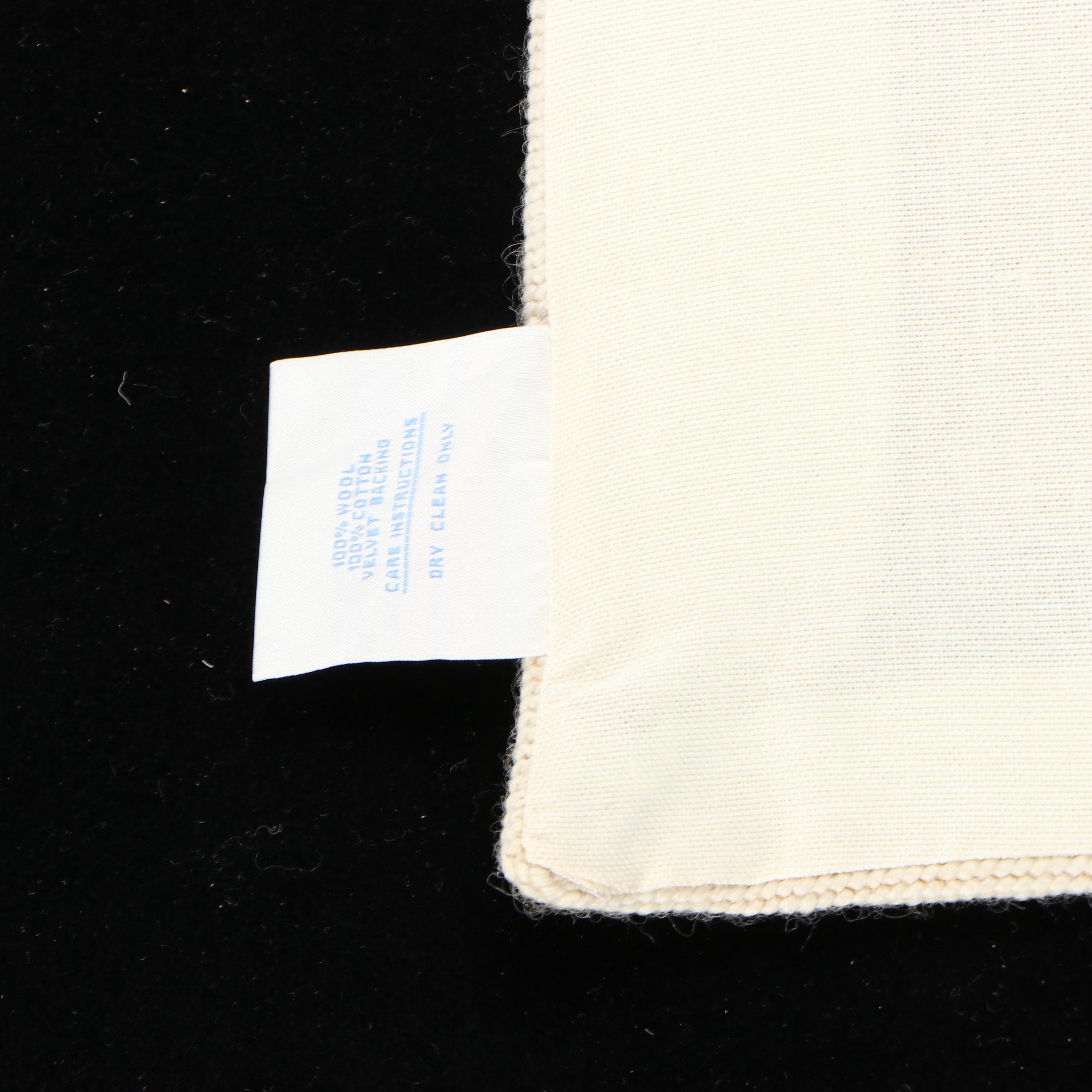 Katha Diddel Handmade Child's Storybook Needlepoint Rug and Lamb Pillow