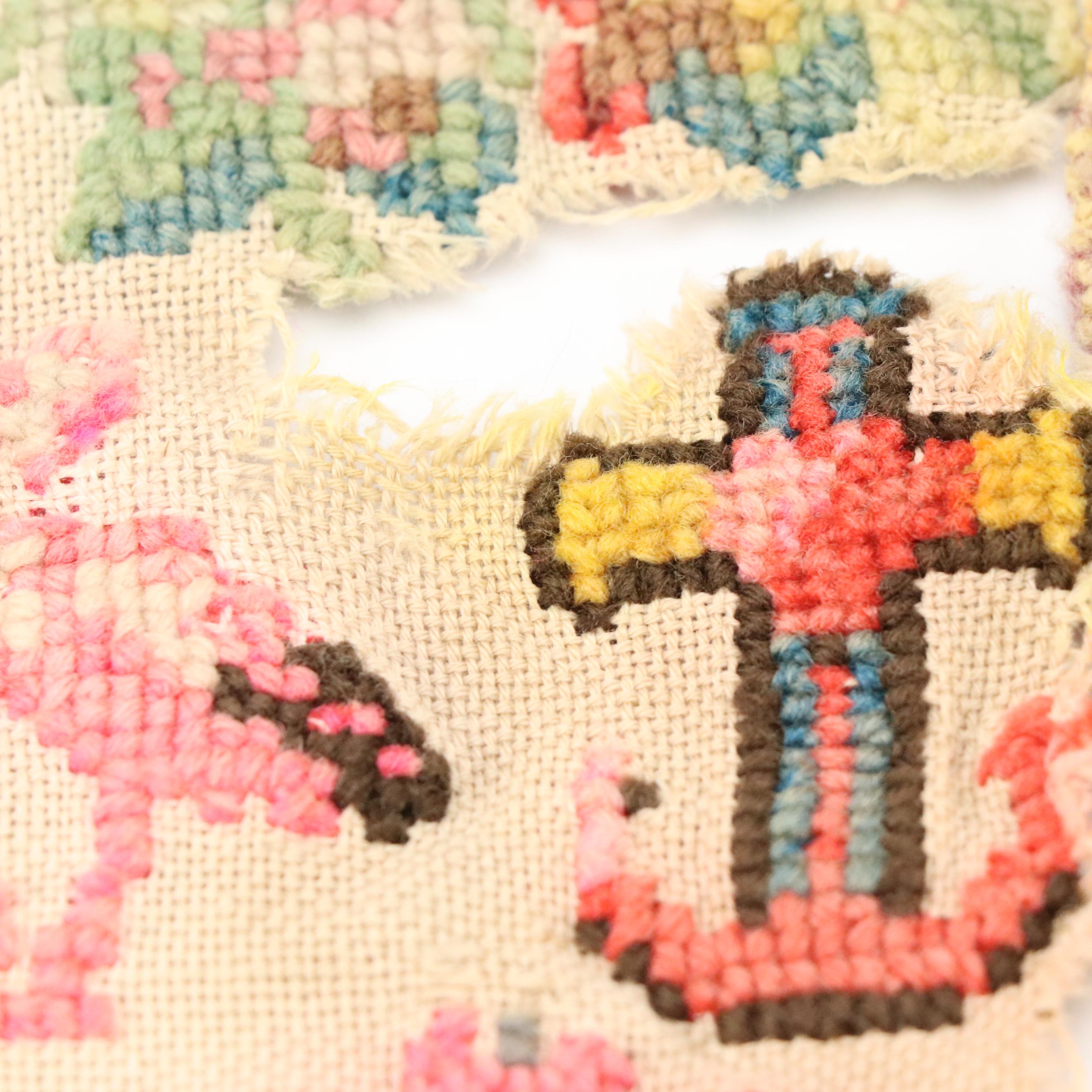 Hand-Embroidered Cross-Stitch Sampler, Late 19th–Early 20th C.