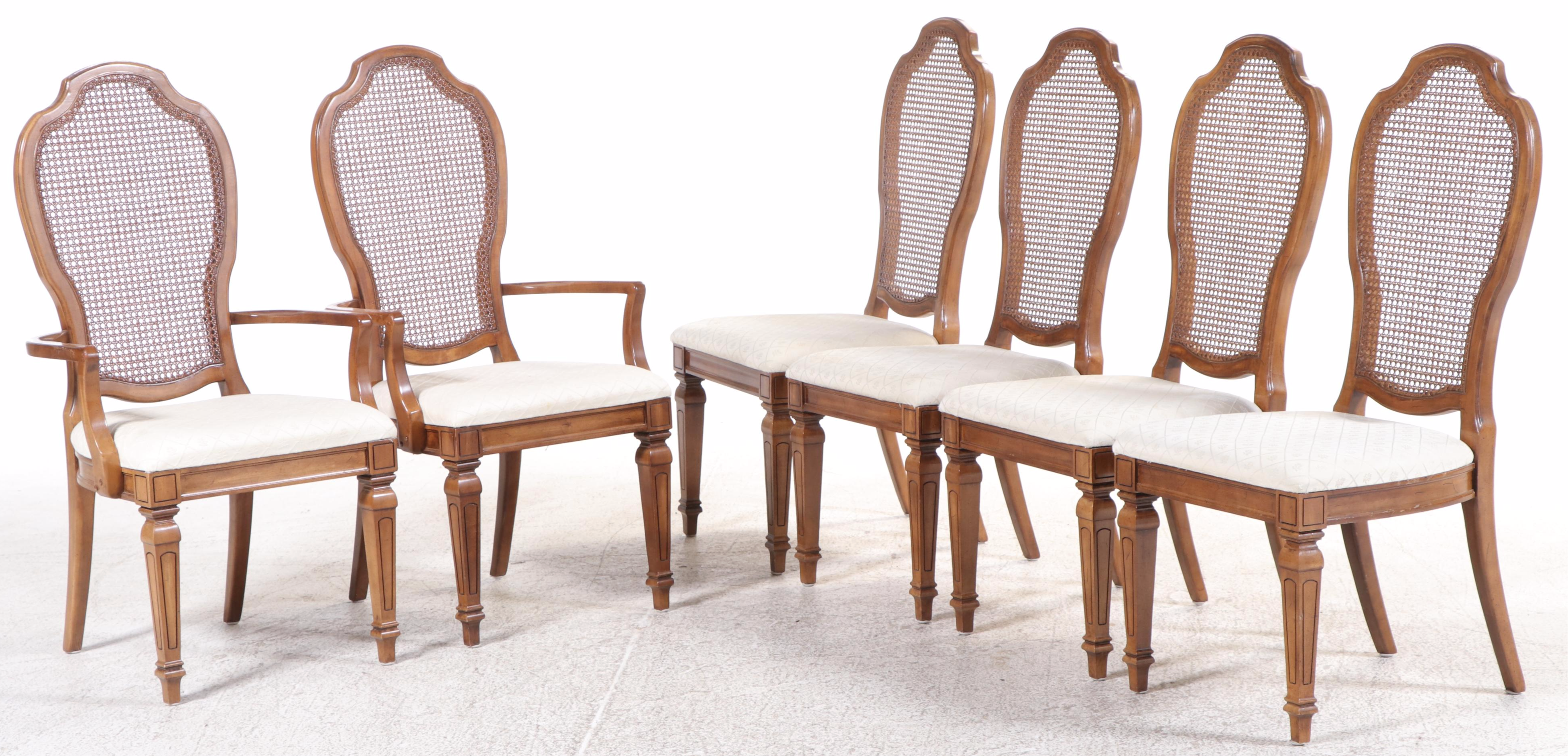 Seven Piece Thomasville Furniture French Provincial Style Dining Set