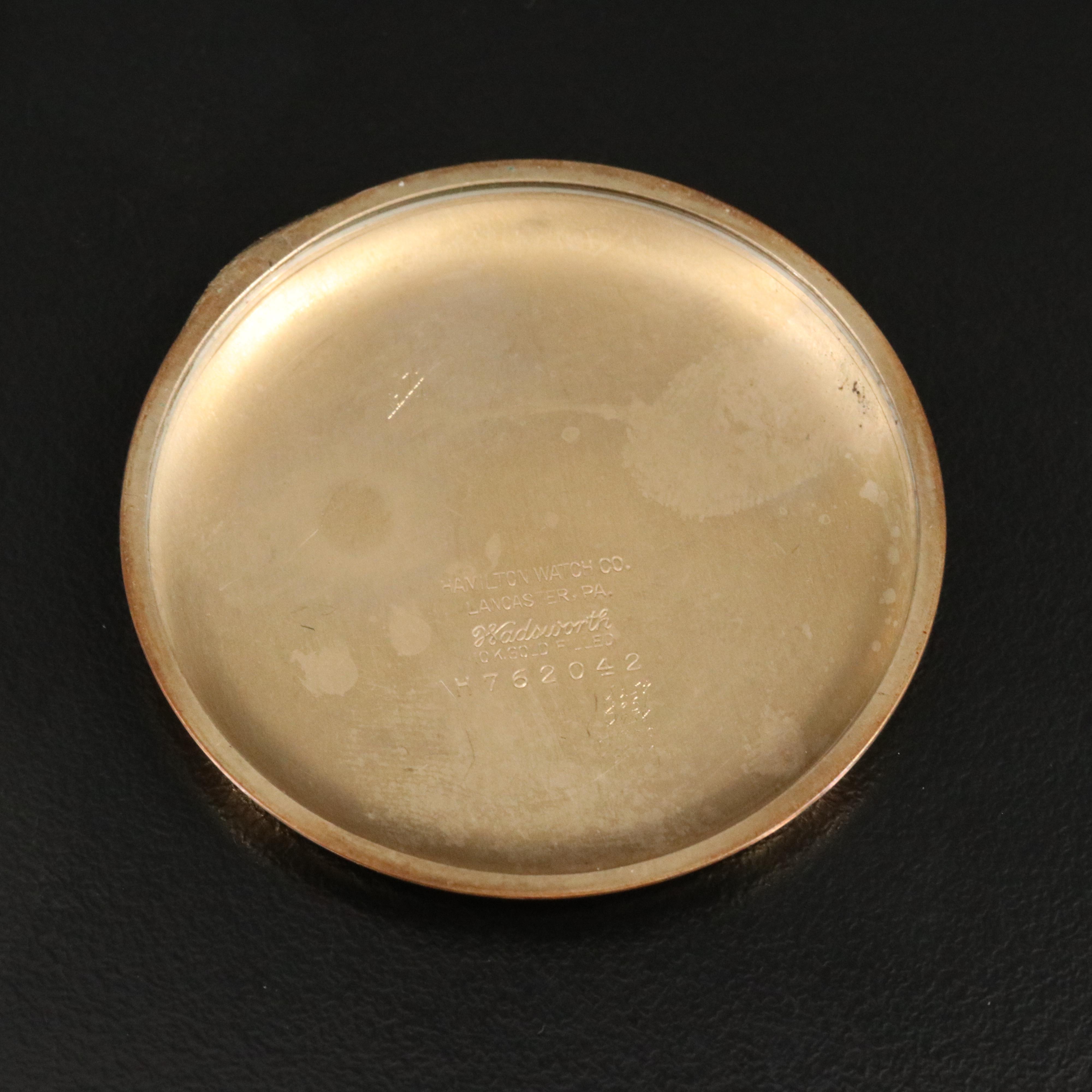 Antique Hamilton 920 Gold-Filled Pocket Watch