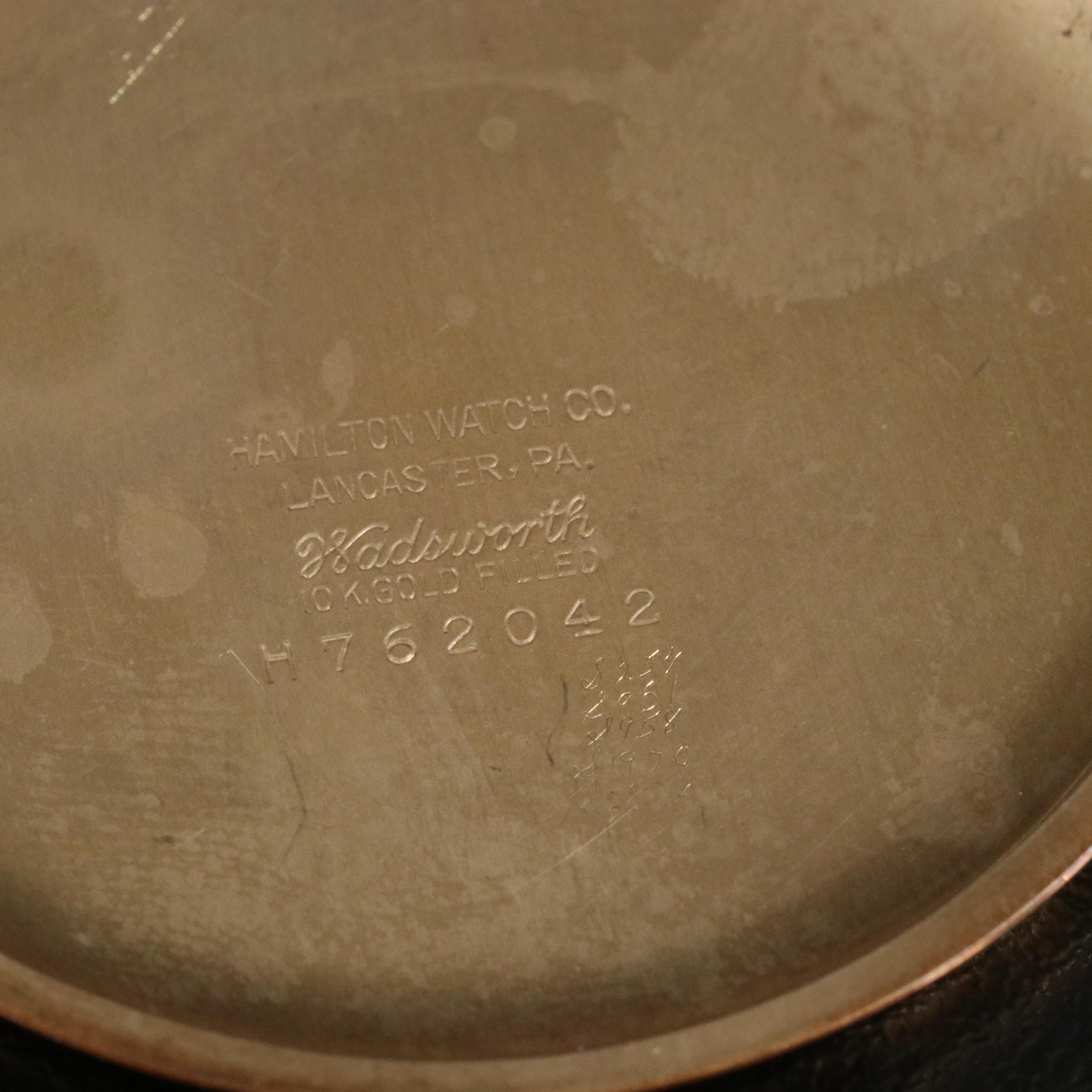 Antique Hamilton 920 Gold-Filled Pocket Watch