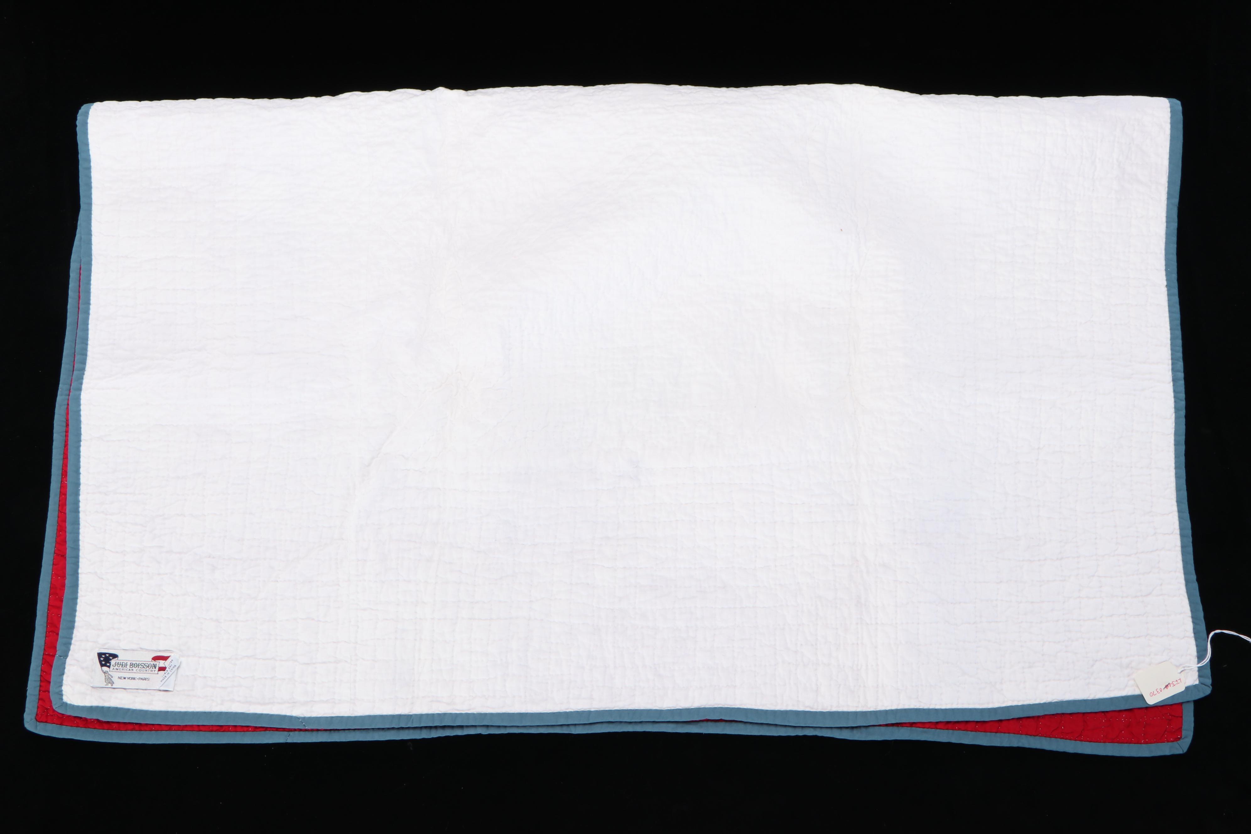 Judi Boisson "Local Loco" Crib Quilt, Pillow with "Pineapple Log Cabin" Pillows