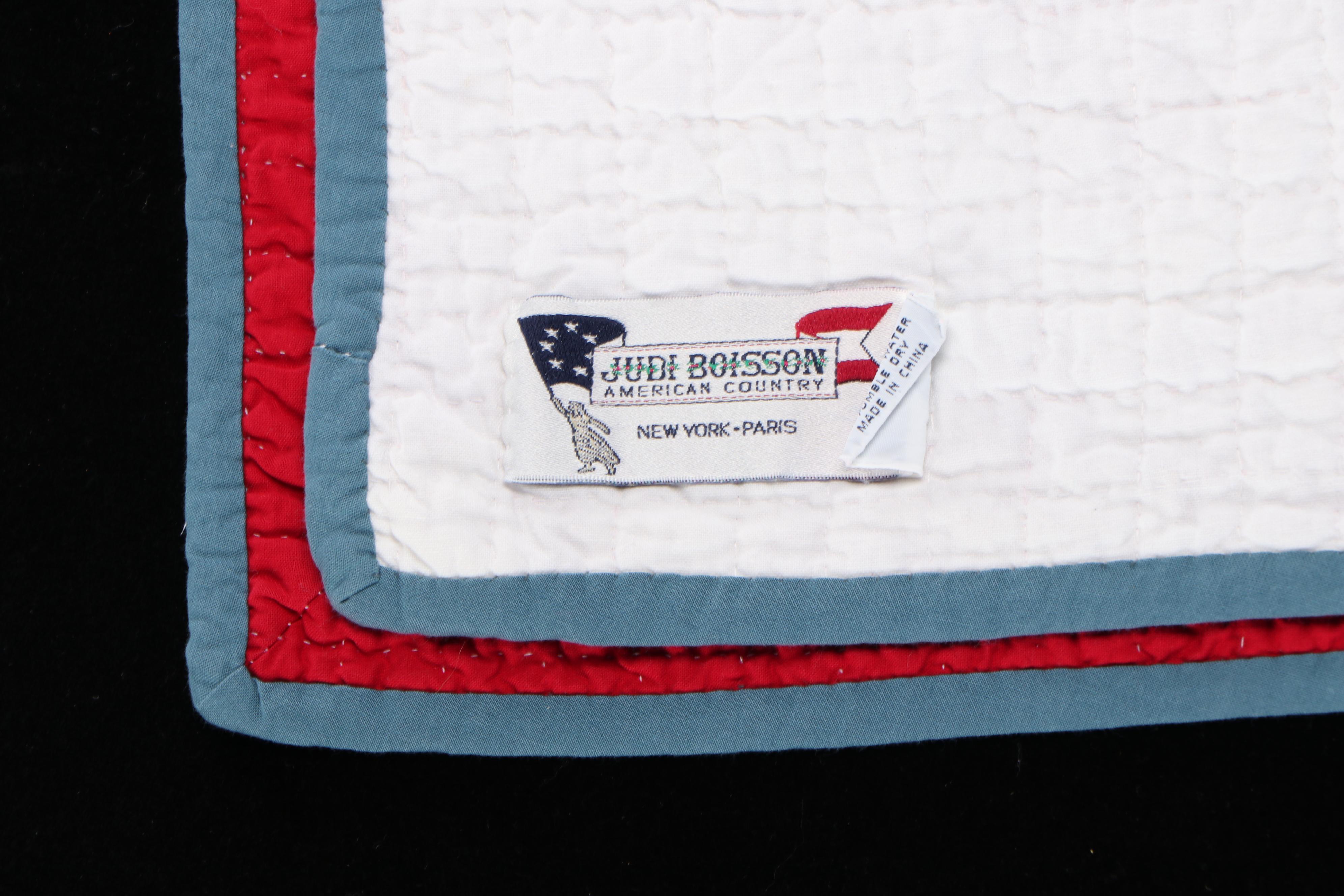 Judi Boisson "Local Loco" Crib Quilt, Pillow with "Pineapple Log Cabin" Pillows