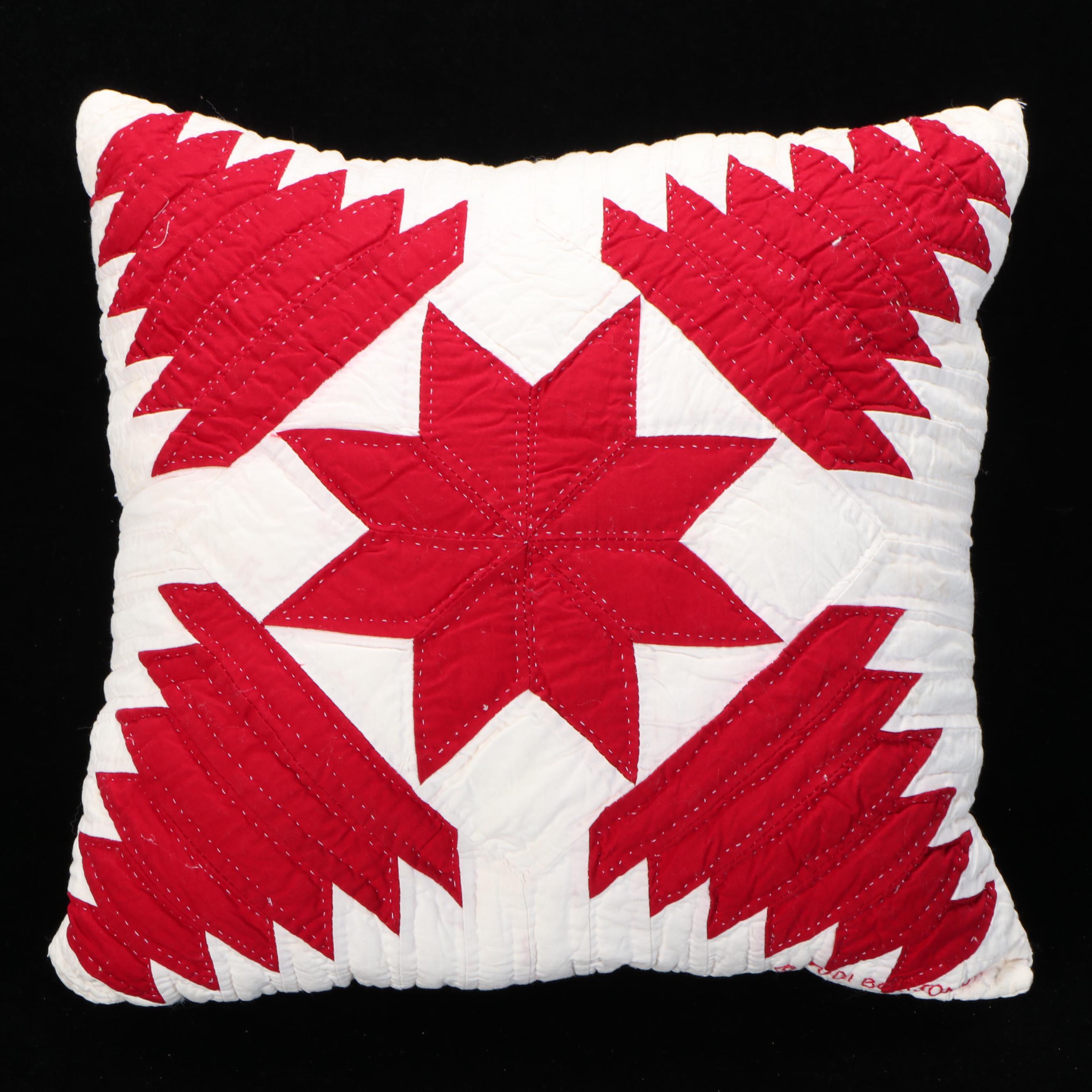 Judi Boisson "Local Loco" Crib Quilt, Pillow with "Pineapple Log Cabin" Pillows