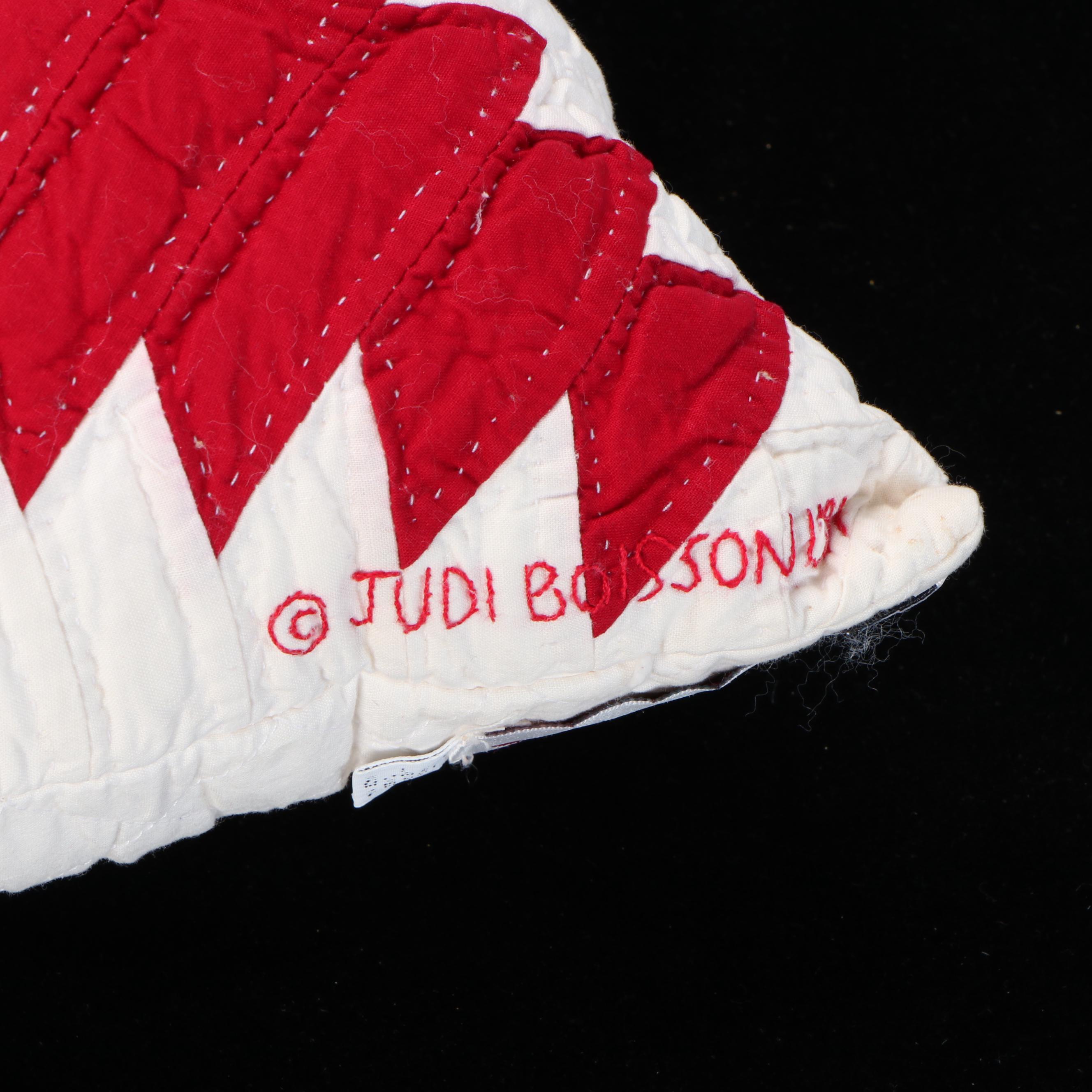 Judi Boisson "Local Loco" Crib Quilt, Pillow with "Pineapple Log Cabin" Pillows