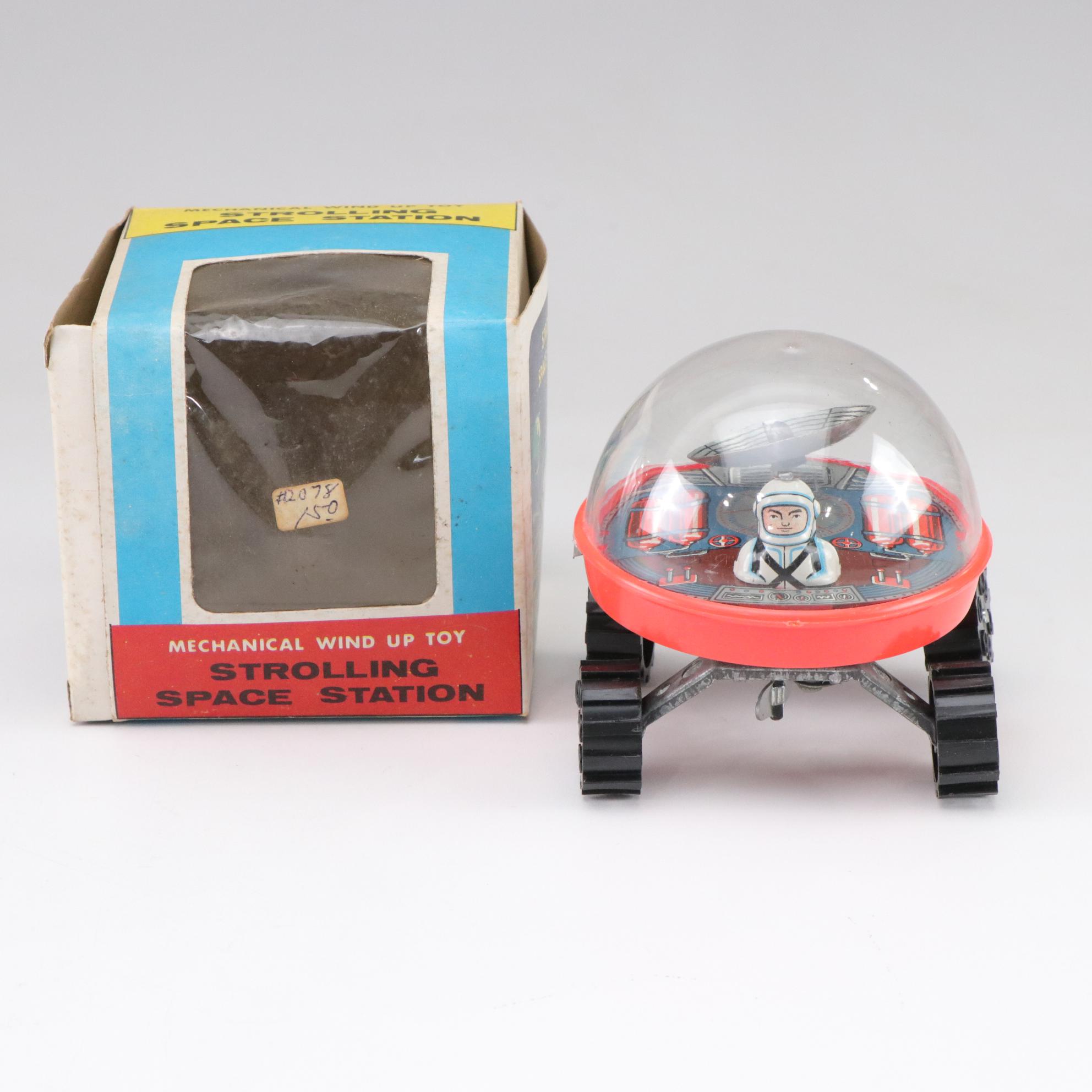 Strolling Space Station Mechanical Wind Up Toy No. 278