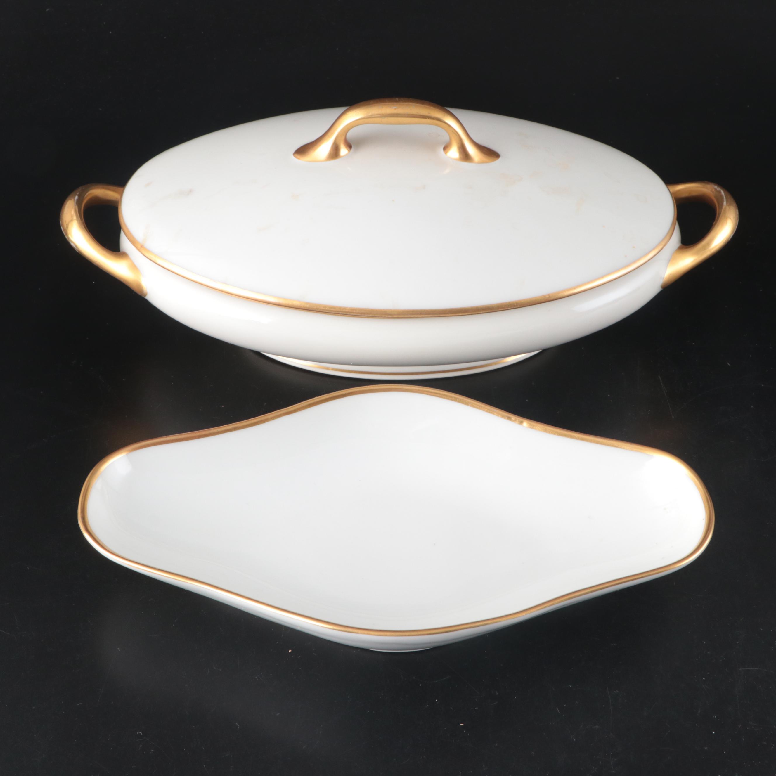 Charles Ahrenfeldt and Other Limoges Porcelain Dinnerware and Serving Pieces