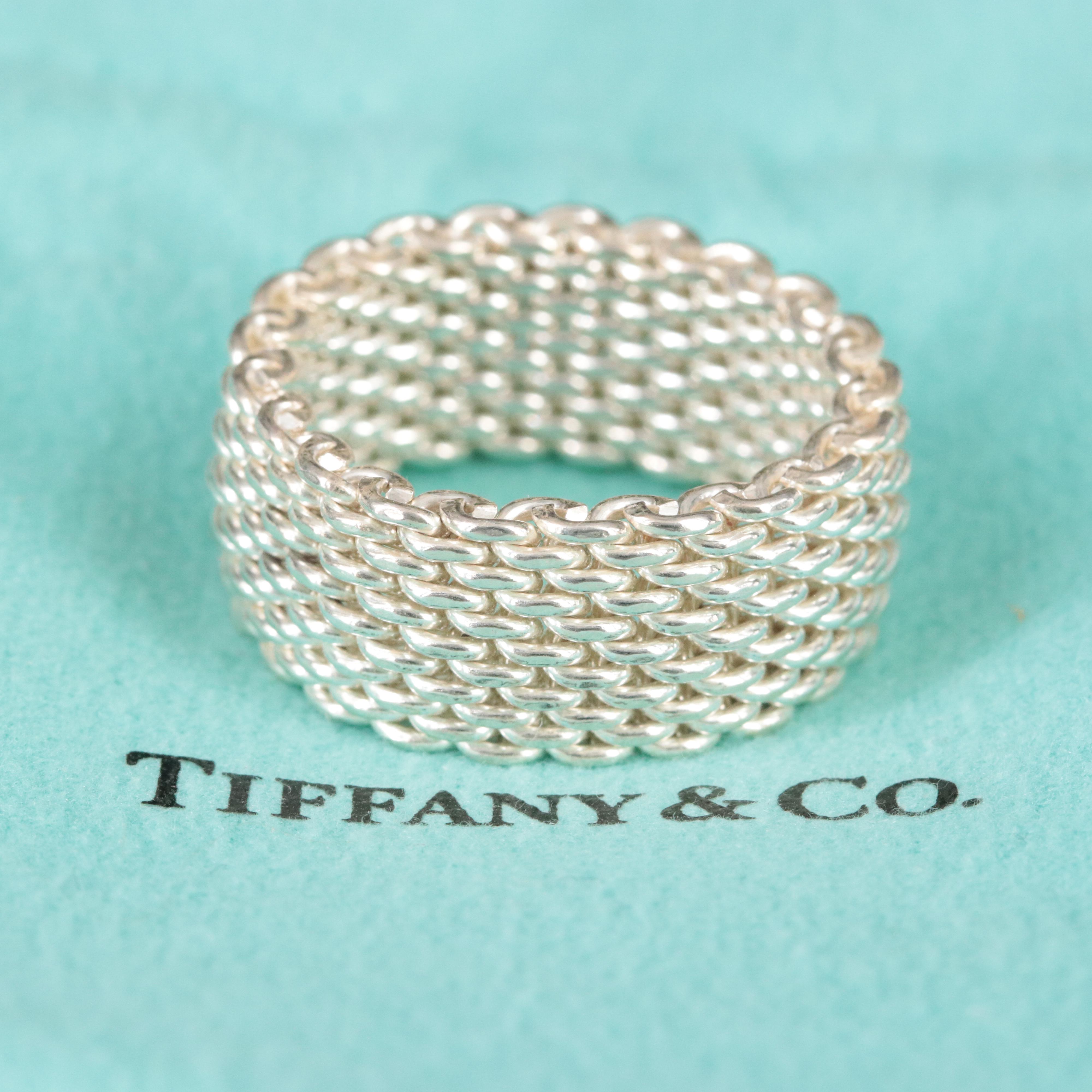 Tiffany & Co. Somerset Sterling Mesh Ring