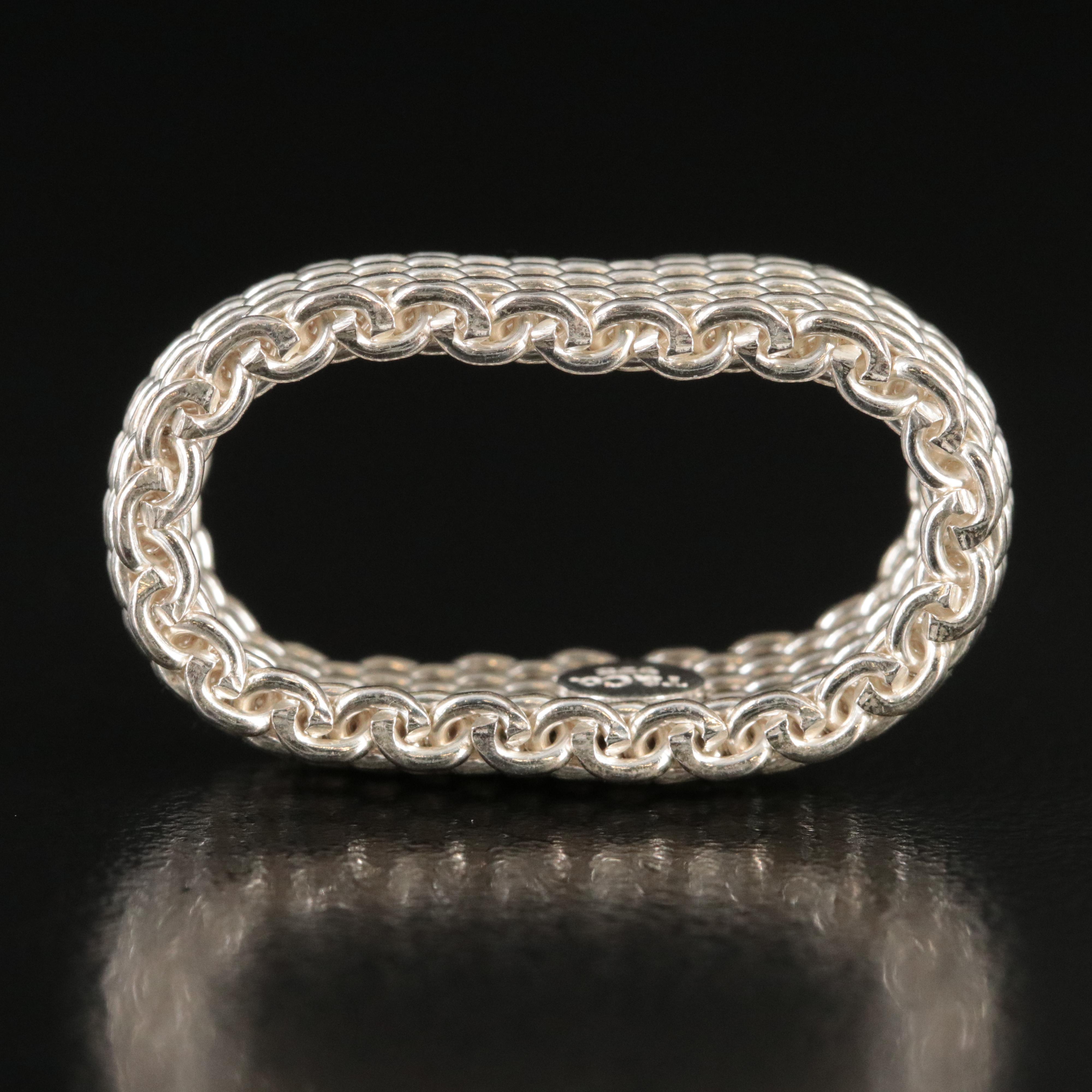 Tiffany & Co. Somerset Sterling Mesh Ring