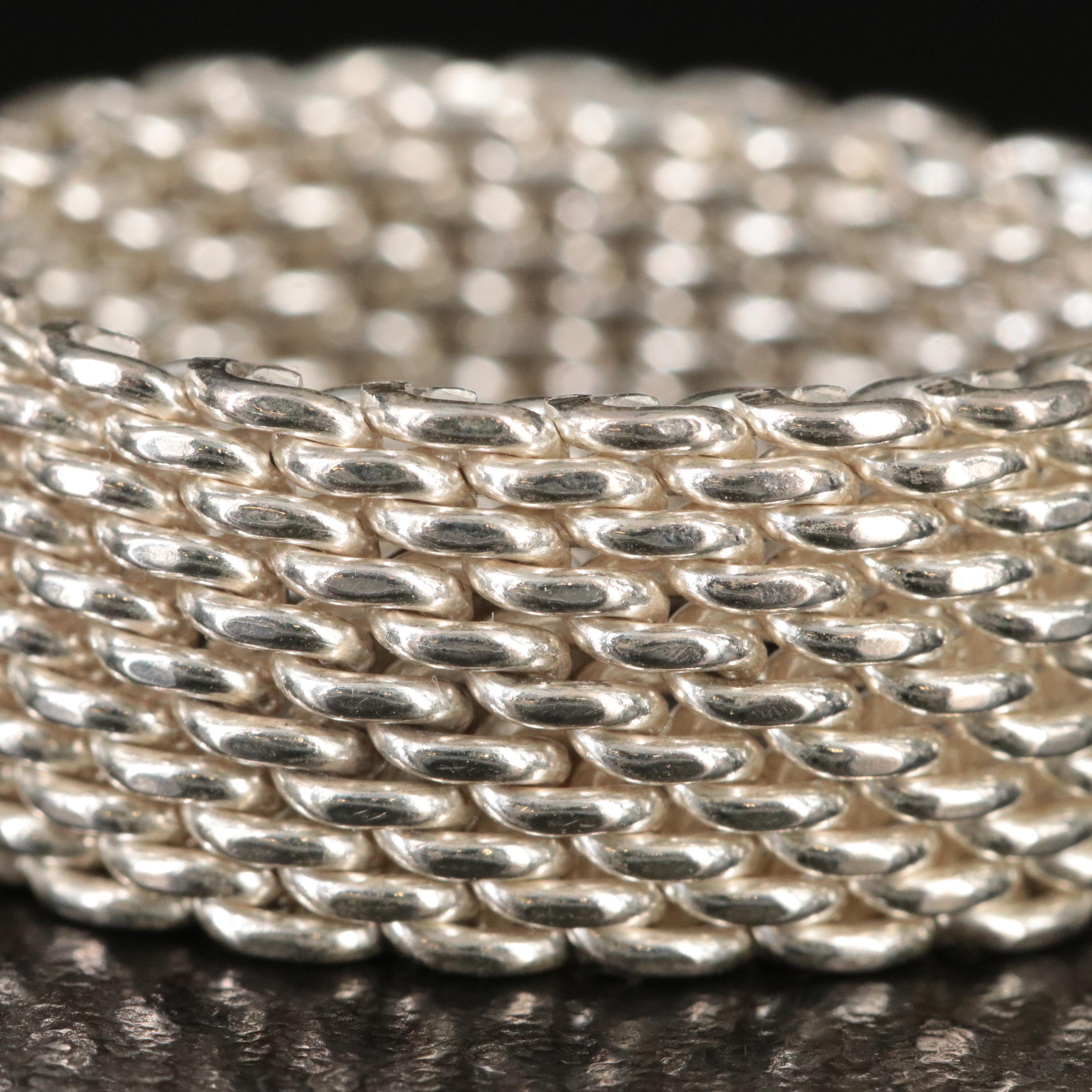 Tiffany & Co. Somerset Sterling Mesh Ring